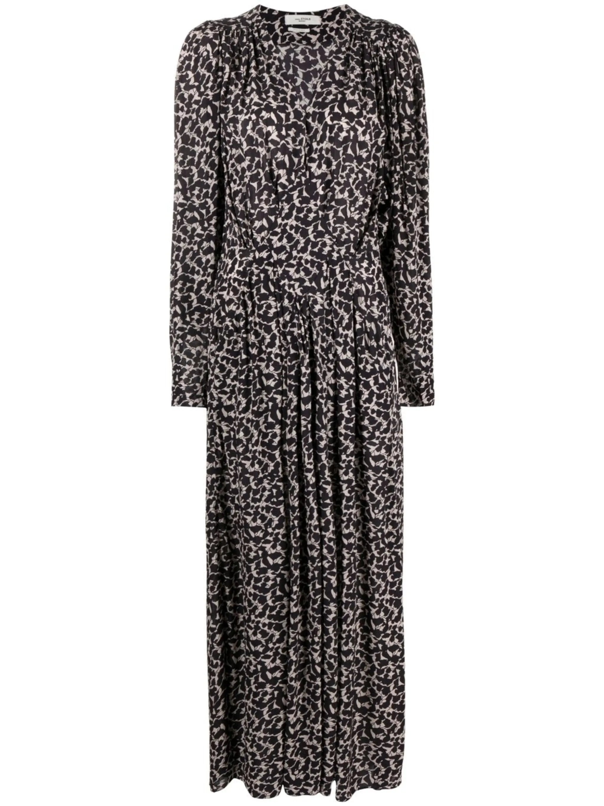 Aissa abstract-printed dress