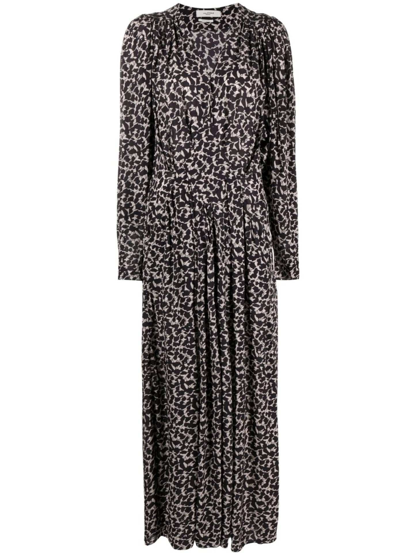 Aissa abstract-printed dress