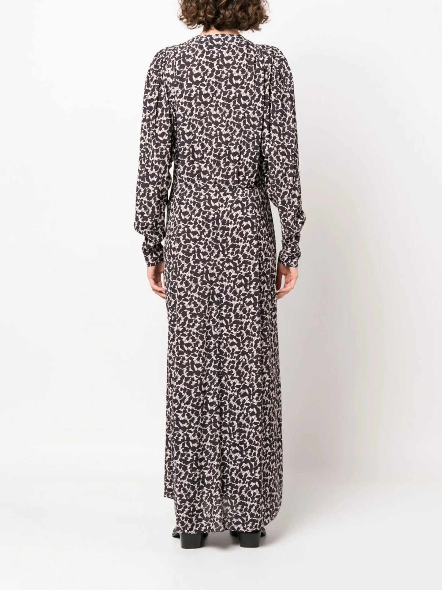 Aissa abstract-printed dress