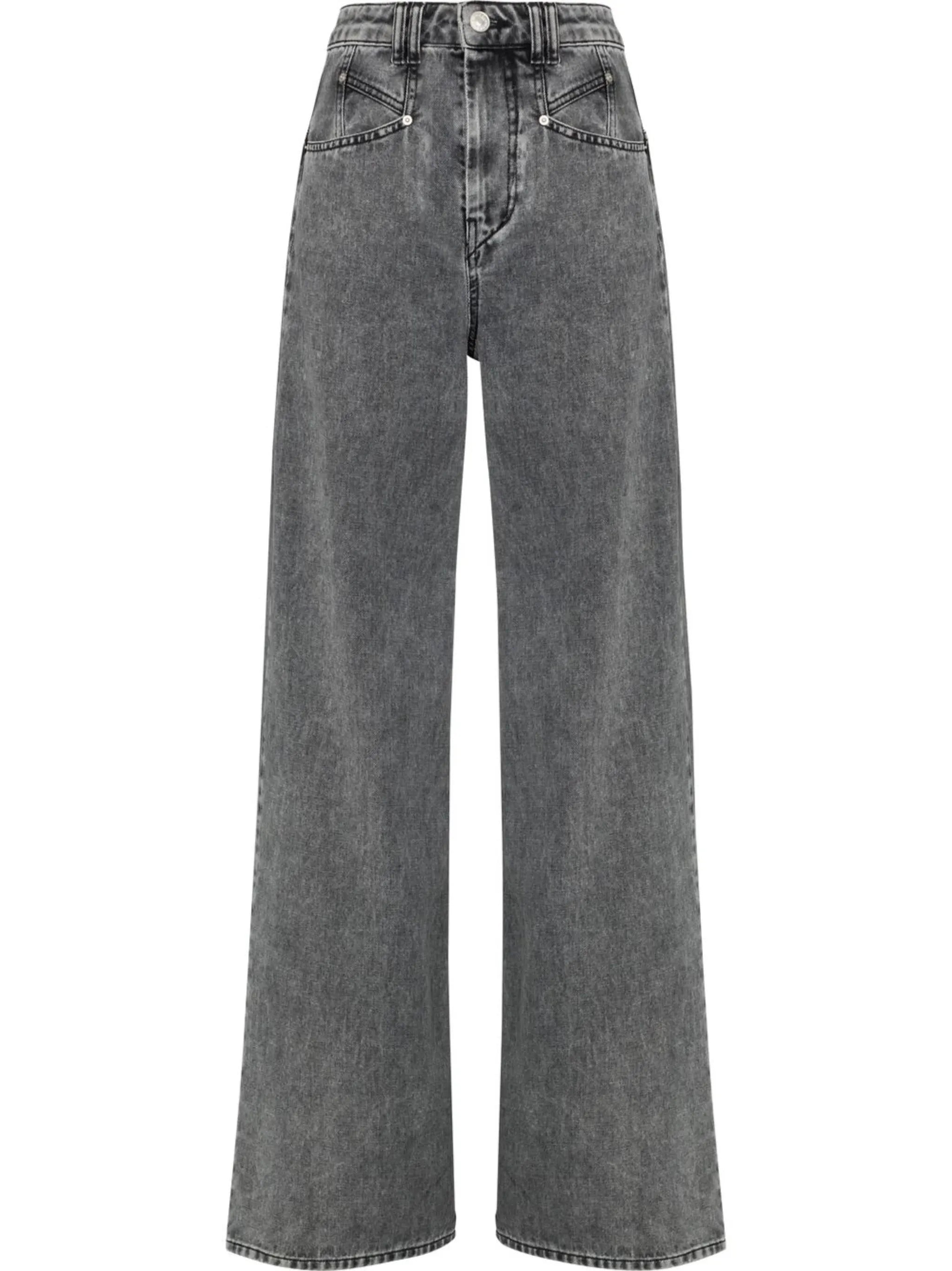 Lemony wide-leg jeans