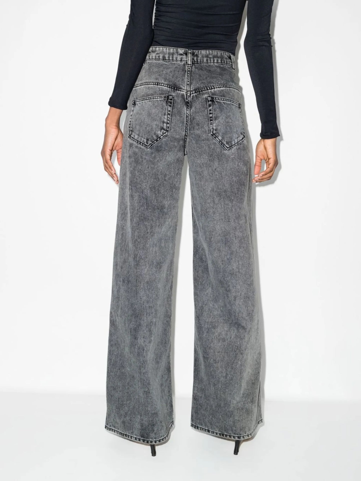 Lemony wide-leg jeans