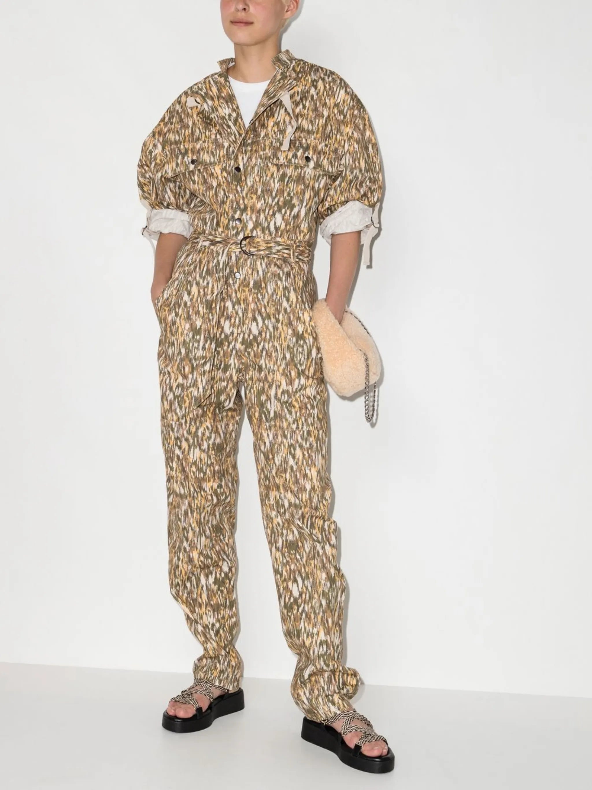 Kendra abstract-print jumpsuit