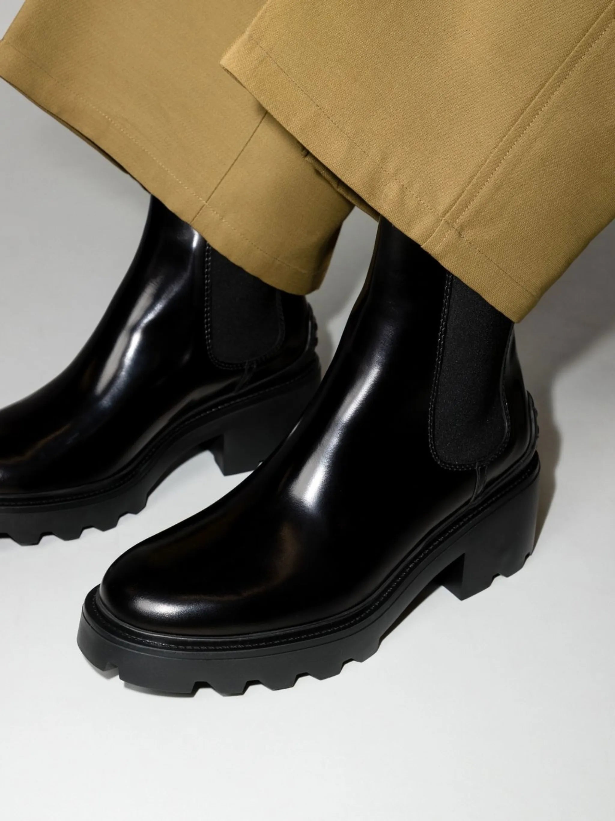 lug-sole Chelsea boots