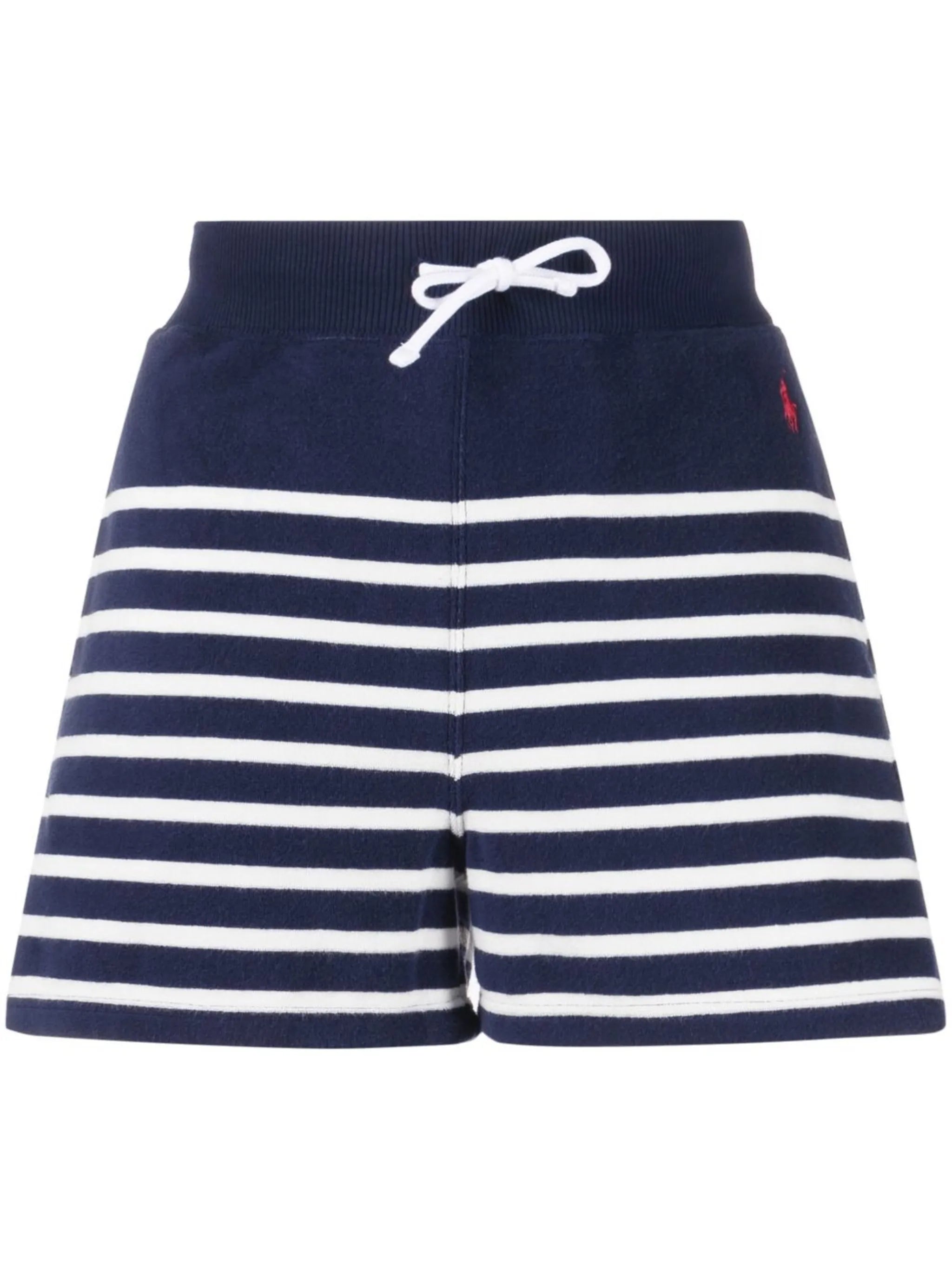 striped knitted shorts