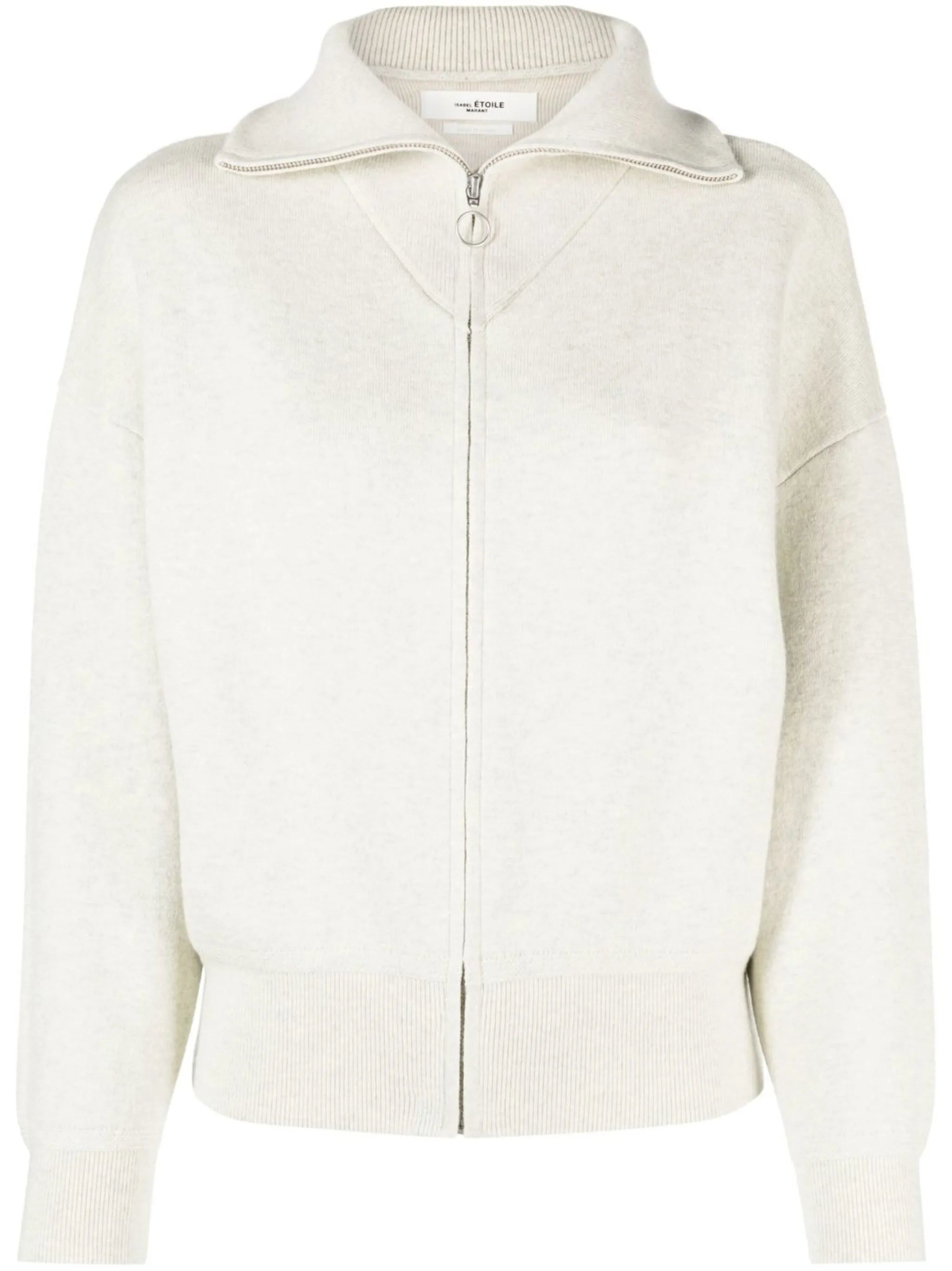 zip-front cardigan