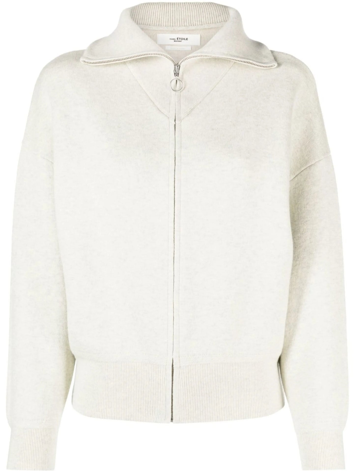 zip-front cardigan