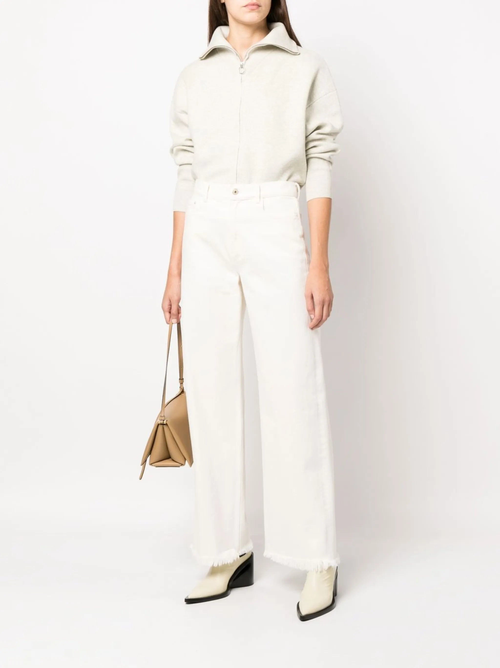 zip-front cardigan