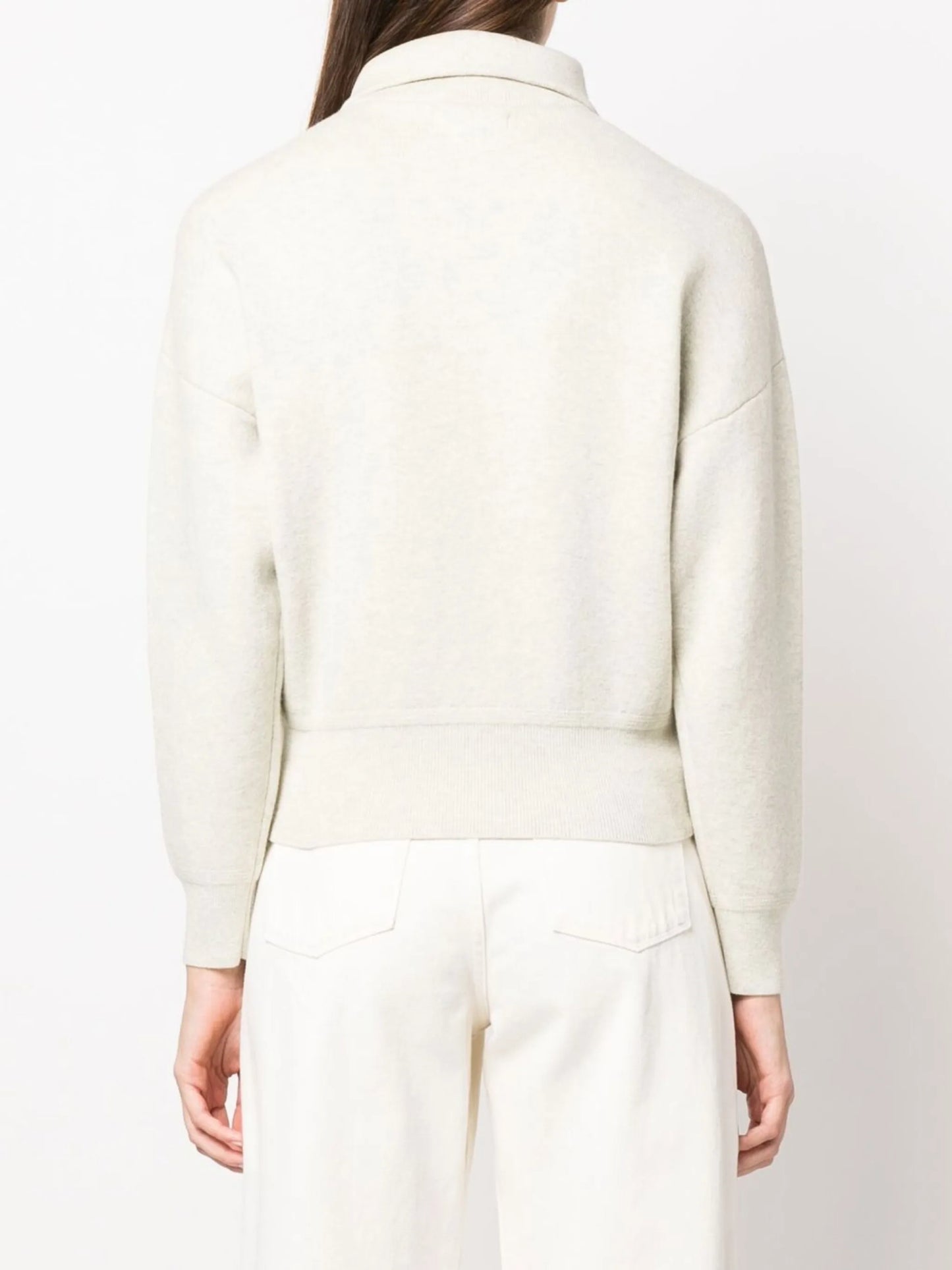 zip-front cardigan