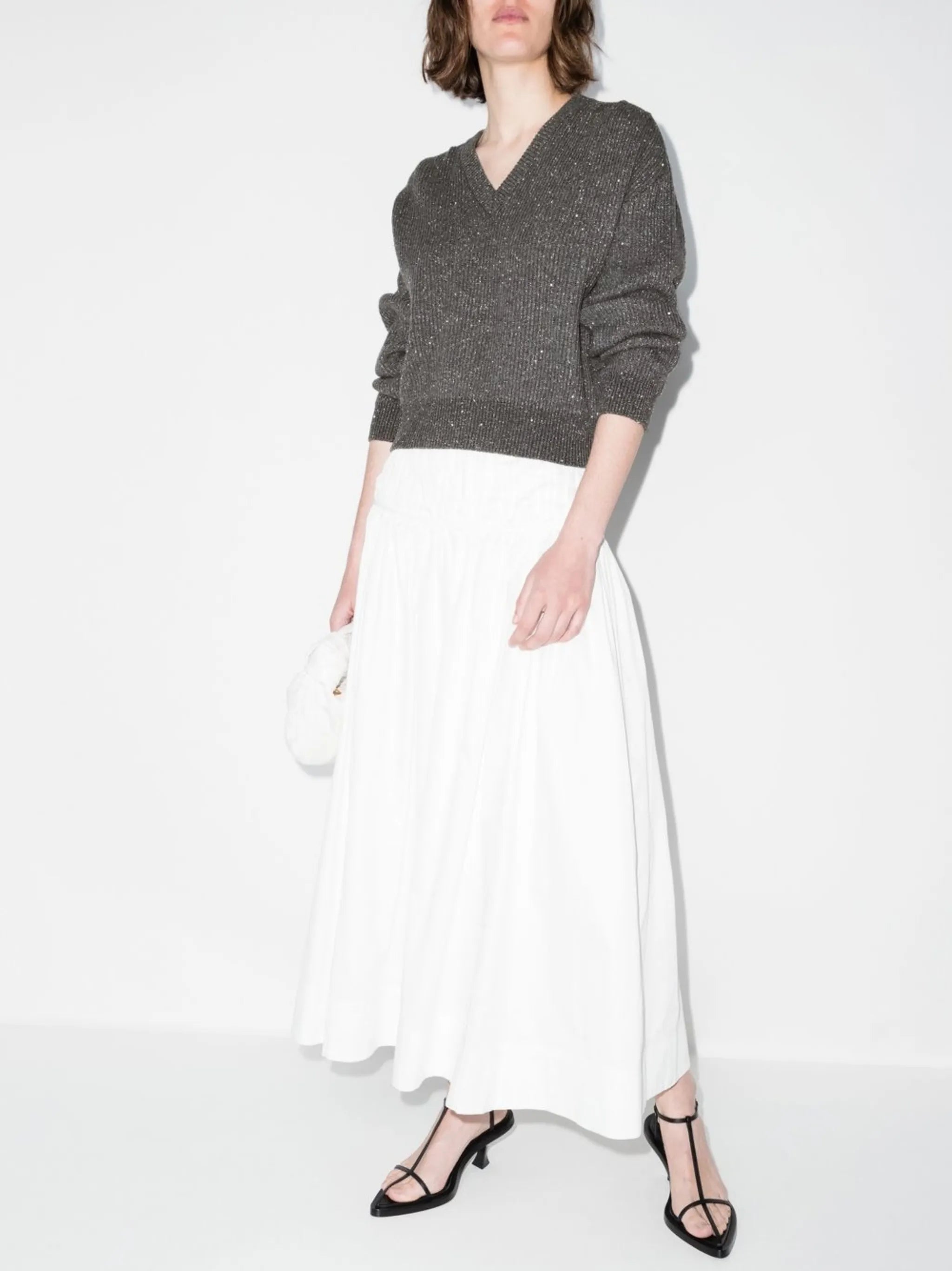 sequin-embellished knit jumper