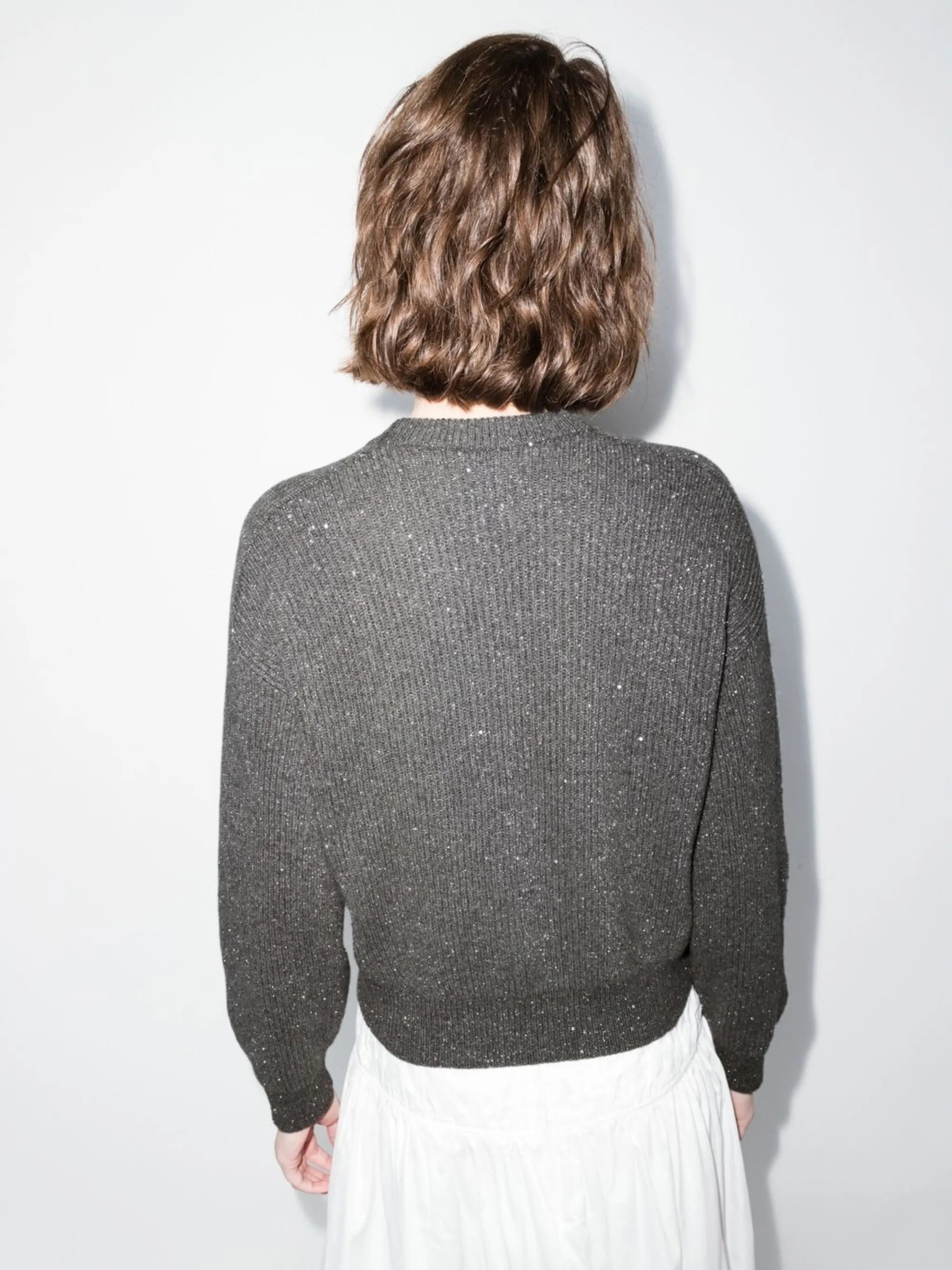 sequin-embellished knit jumper