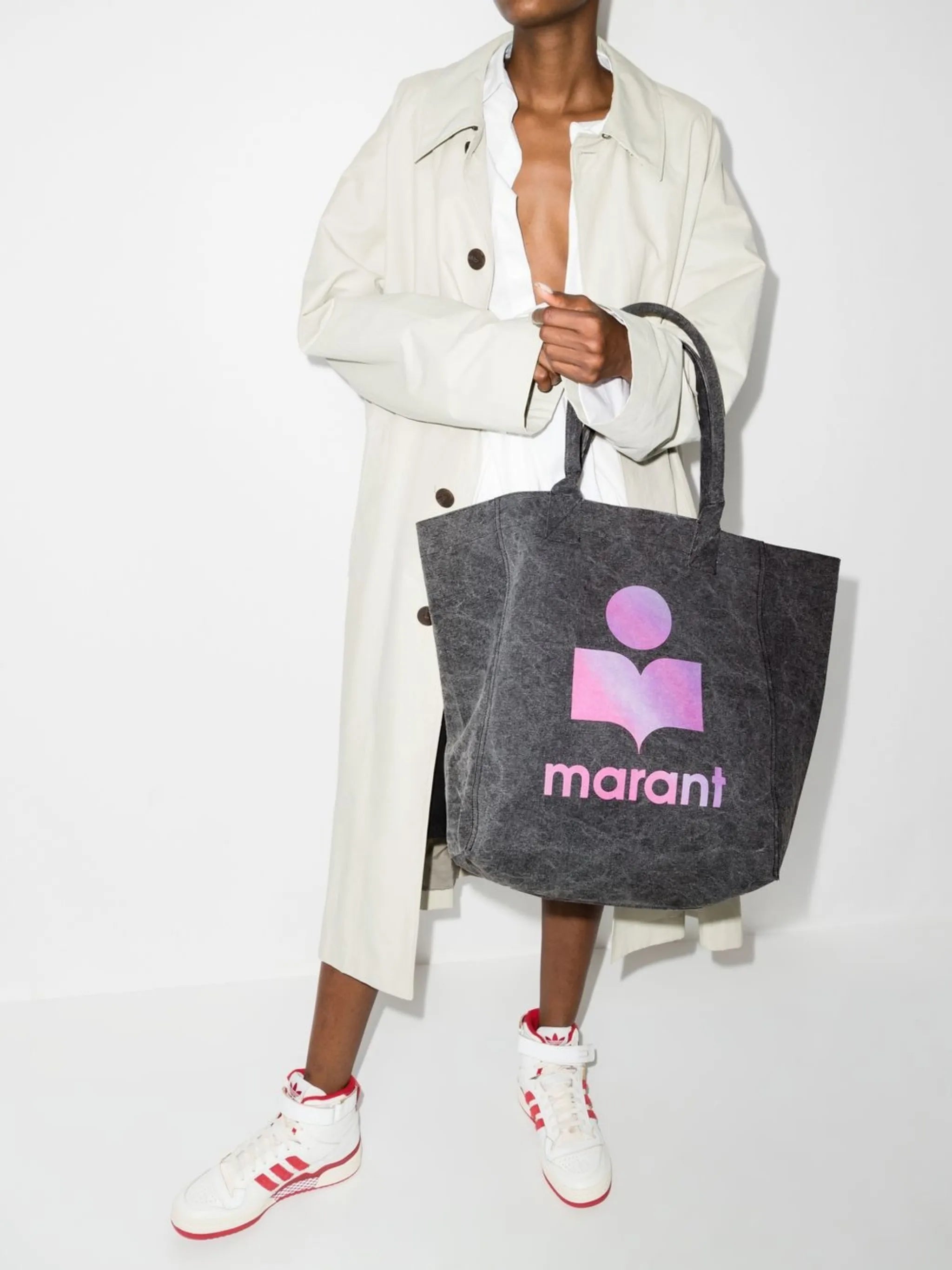 Yenky logo-print cotton tote bag