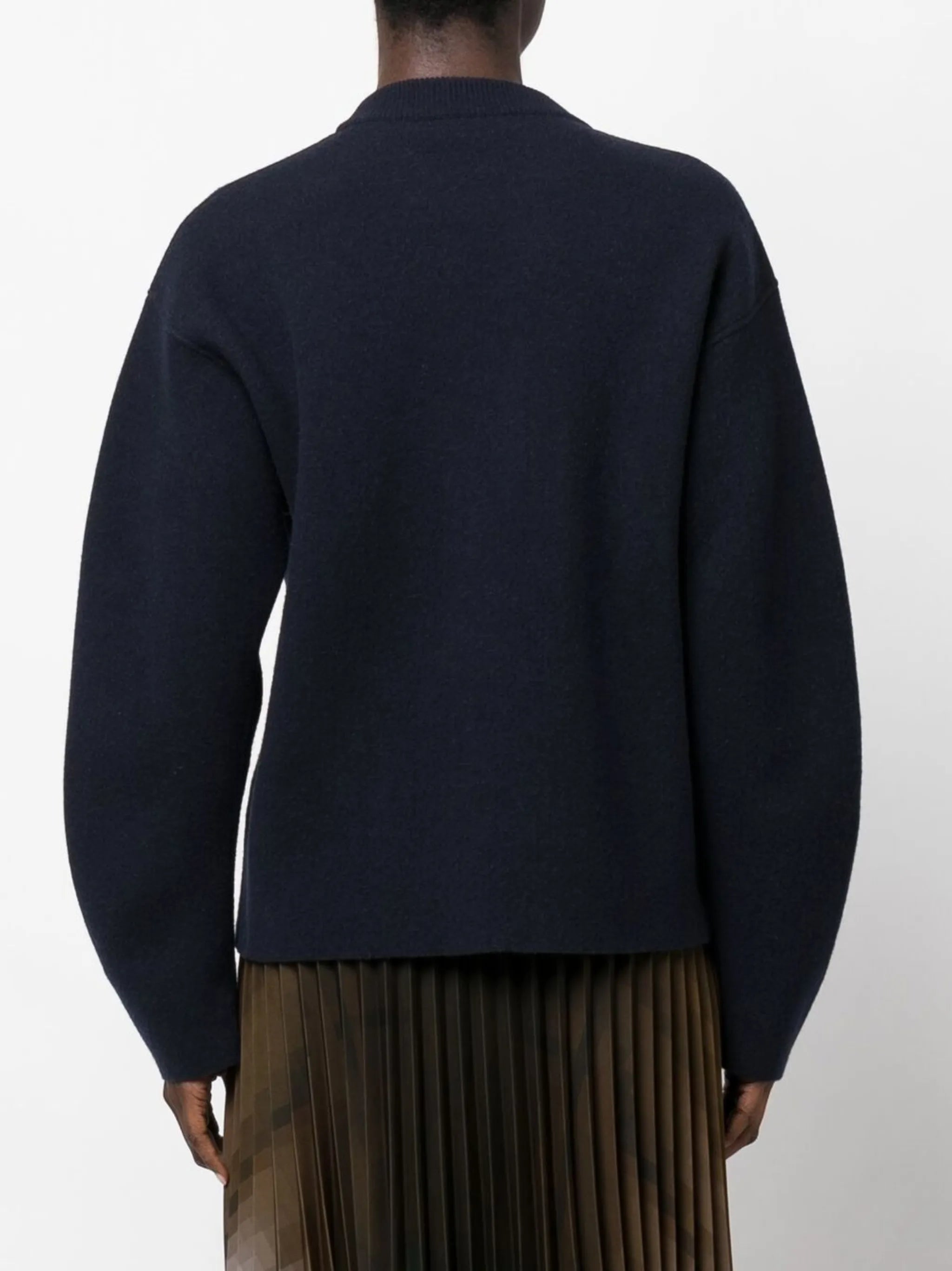 reversible cashmere-wool blend jumper