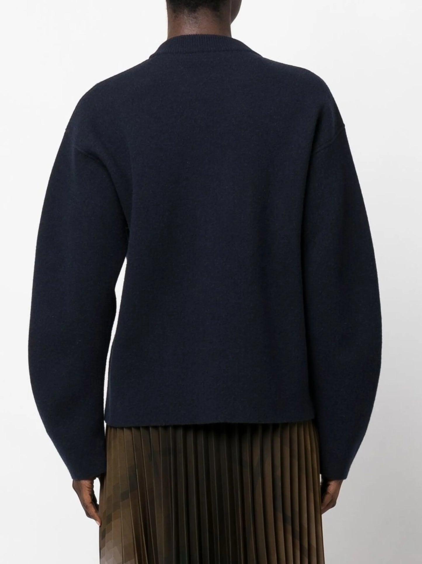 reversible cashmere-wool blend jumper