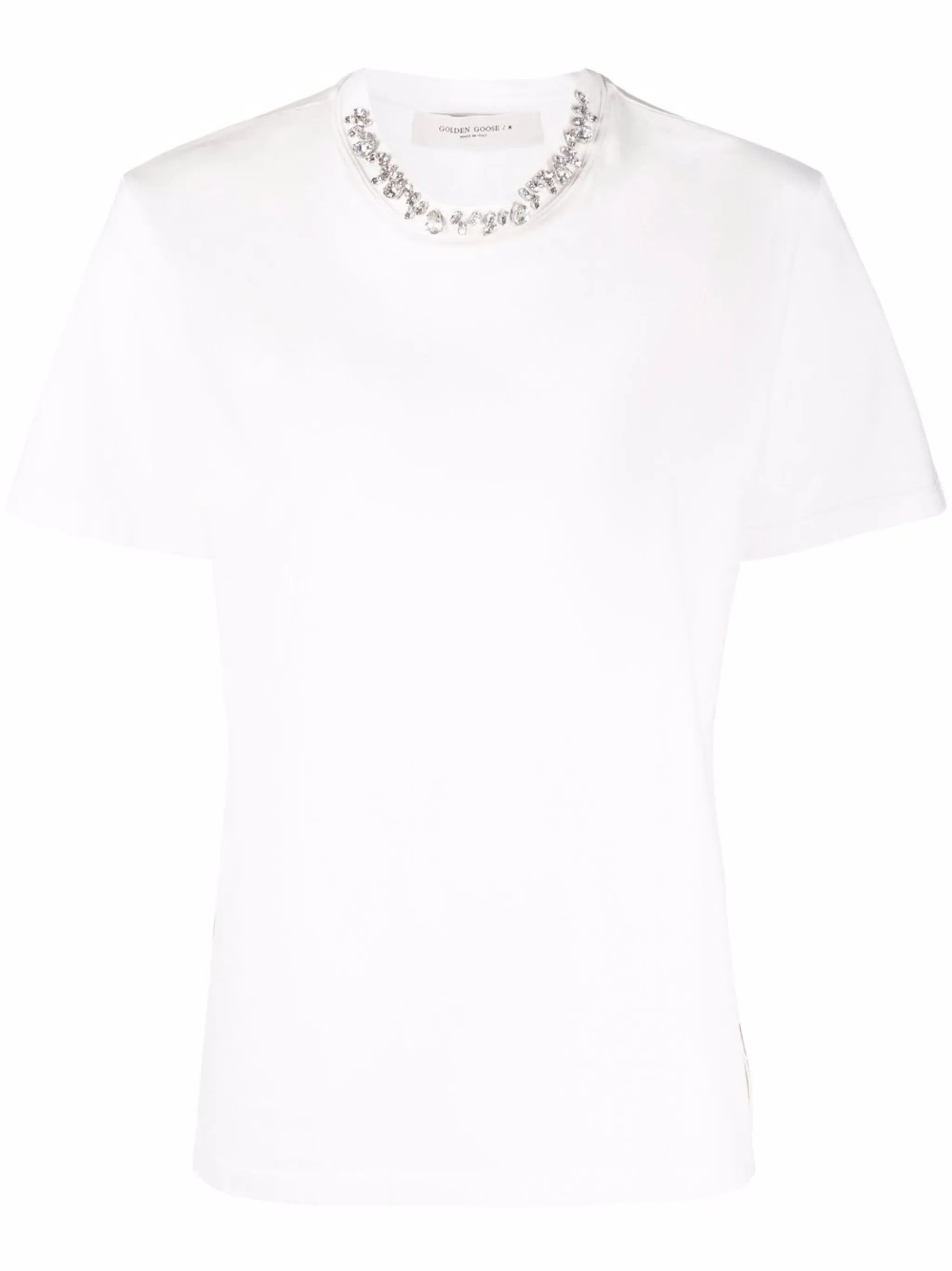 crystal-embellished short-sleeve T-shirt