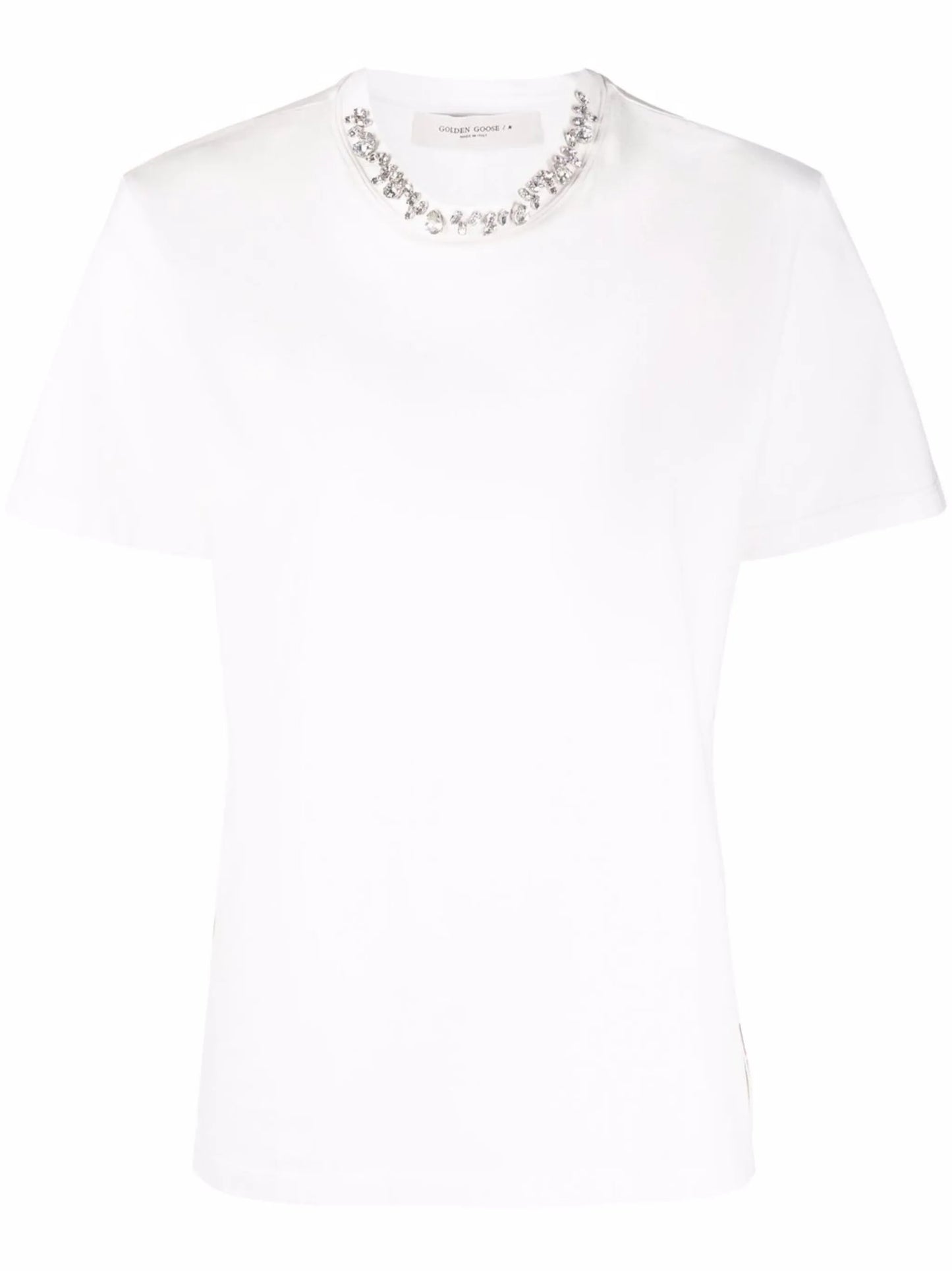 crystal-embellished short-sleeve T-shirt