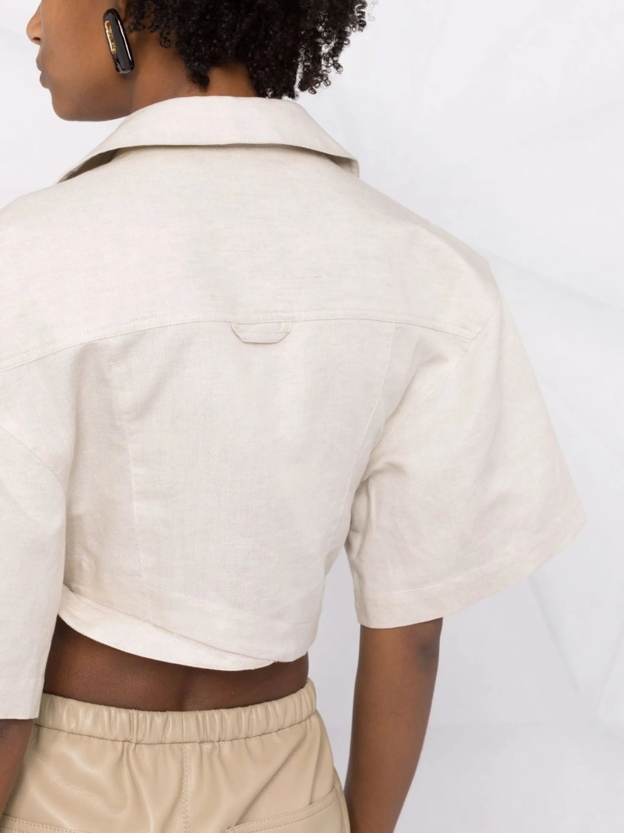La Chemise Capri cropped shirt