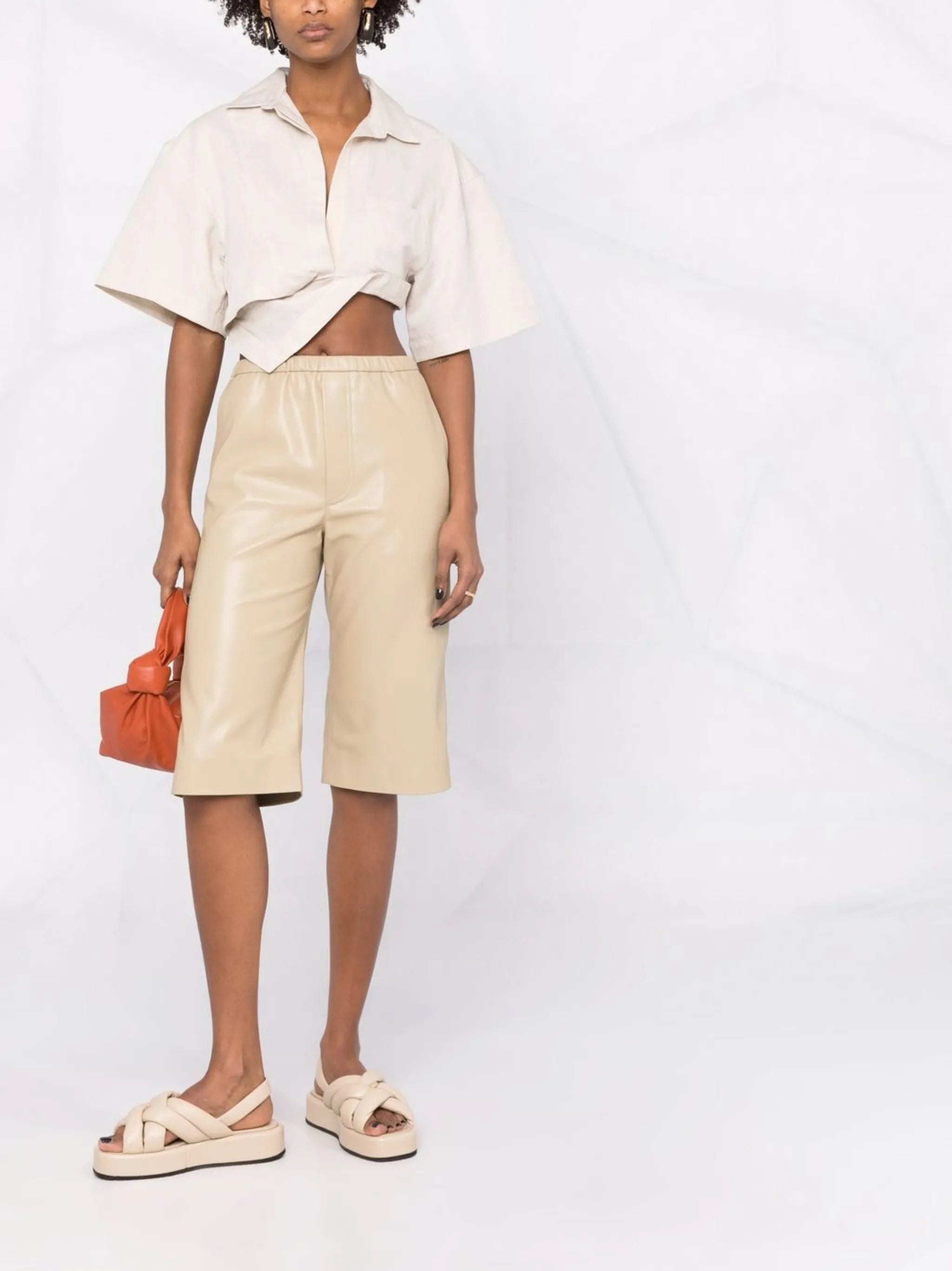 La Chemise Capri cropped shirt