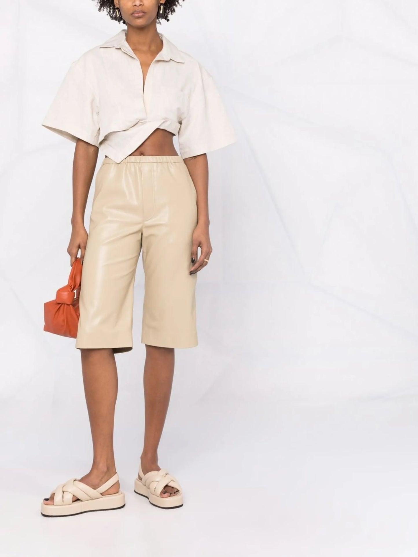 La Chemise Capri cropped shirt