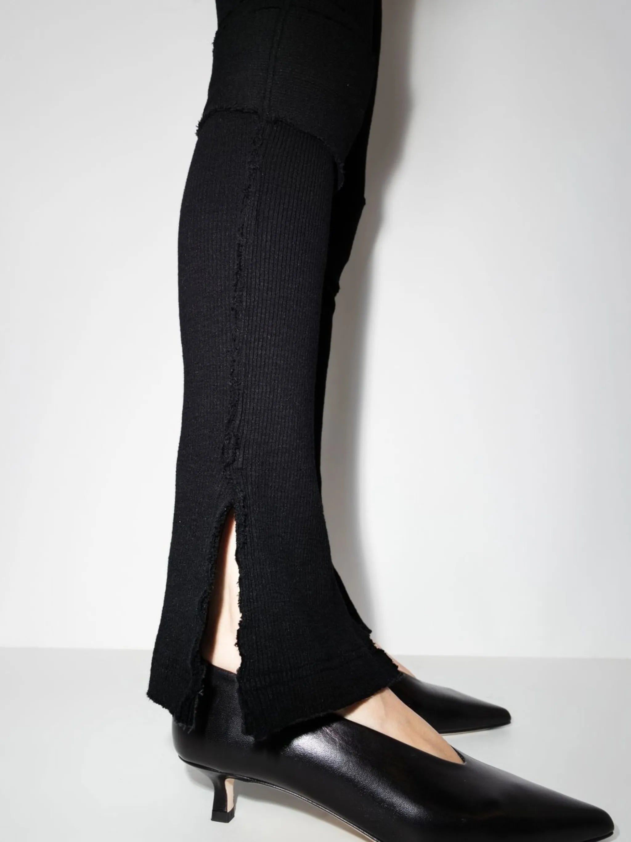 Warm Up knitted flared trousers