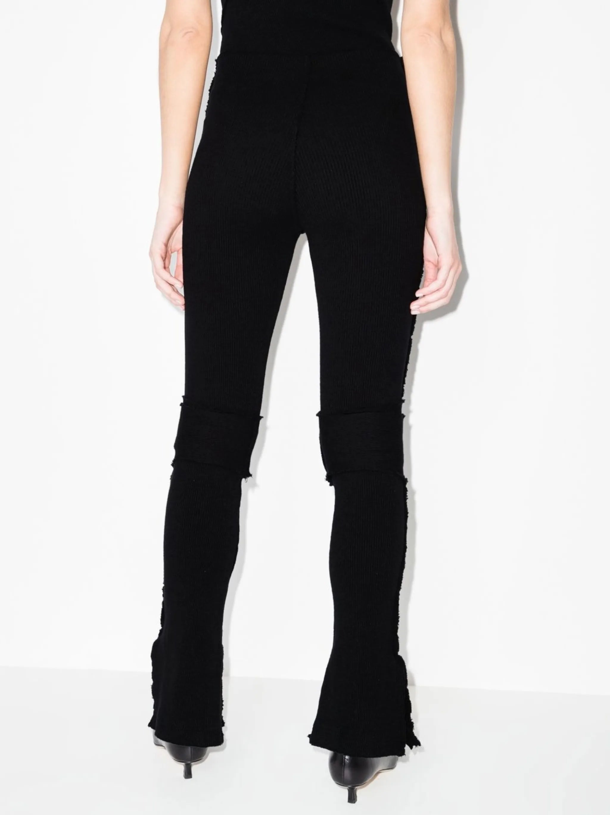 Warm Up knitted flared trousers