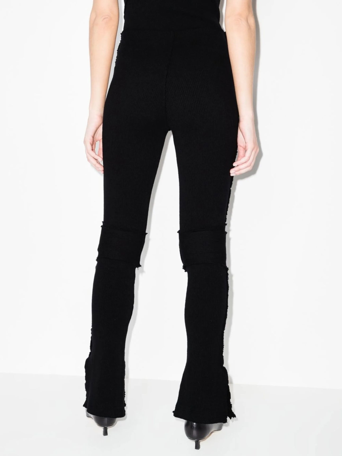 Warm Up knitted flared trousers