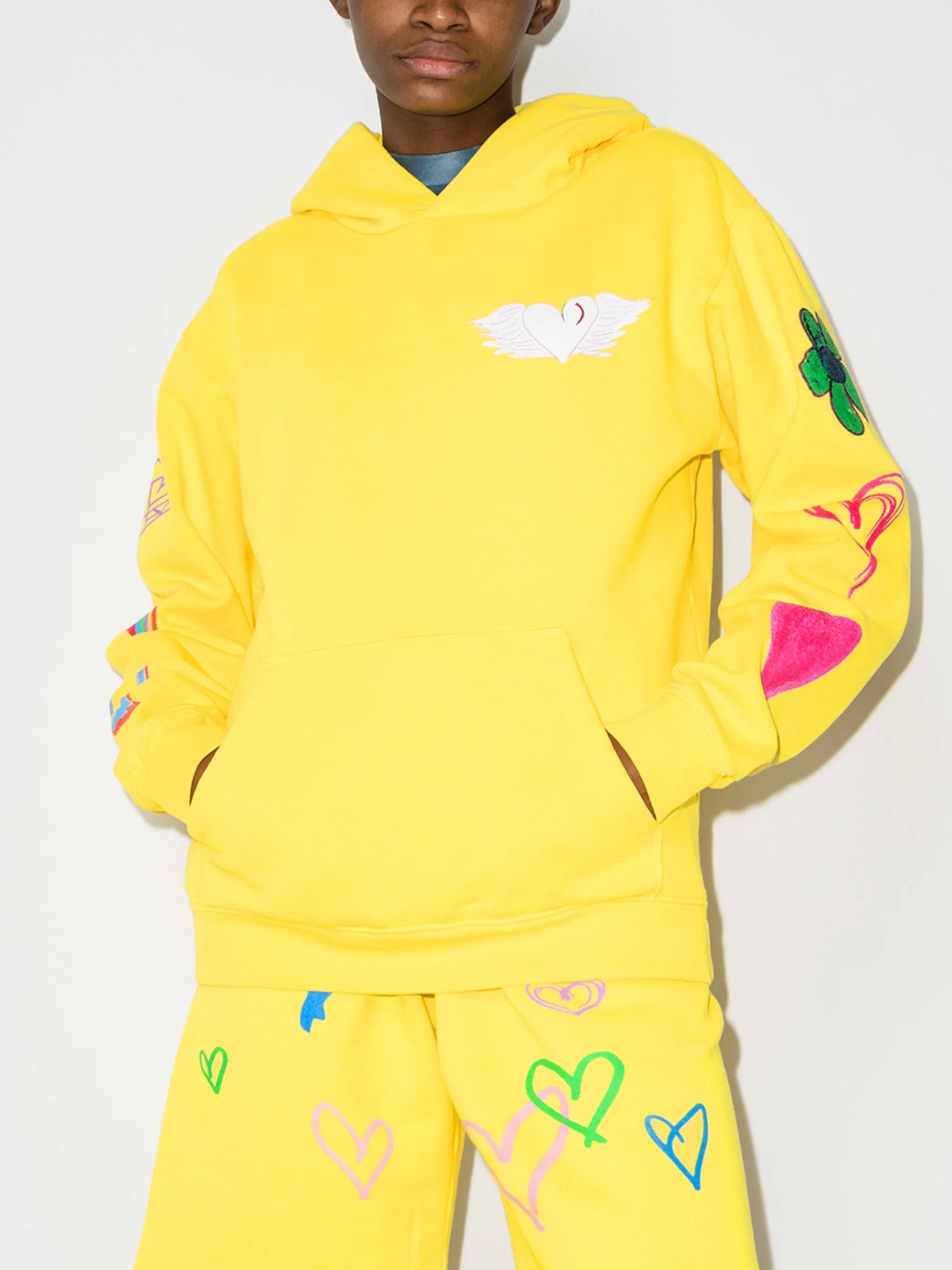 Love You-print hoodie