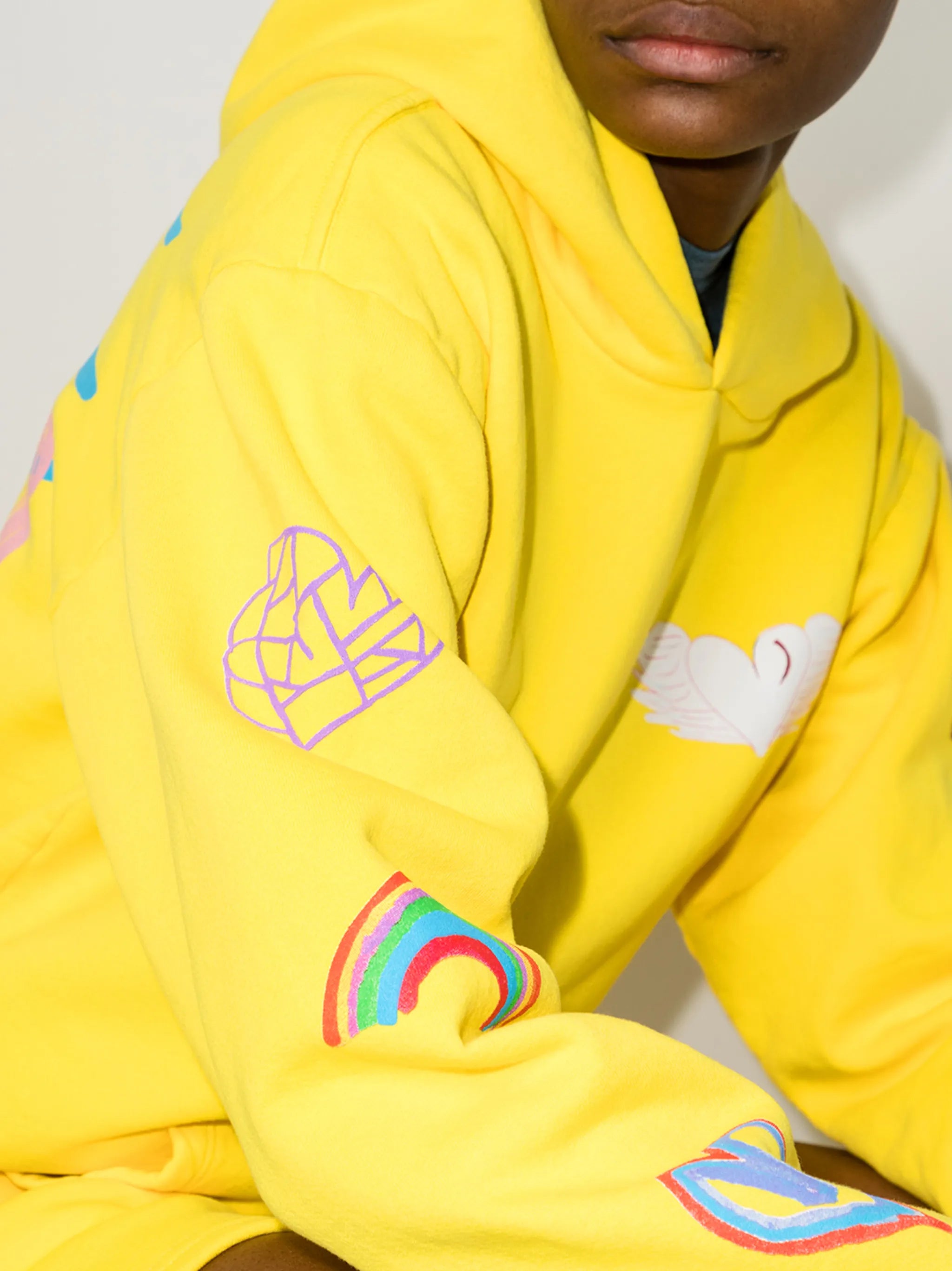 Love You-print hoodie