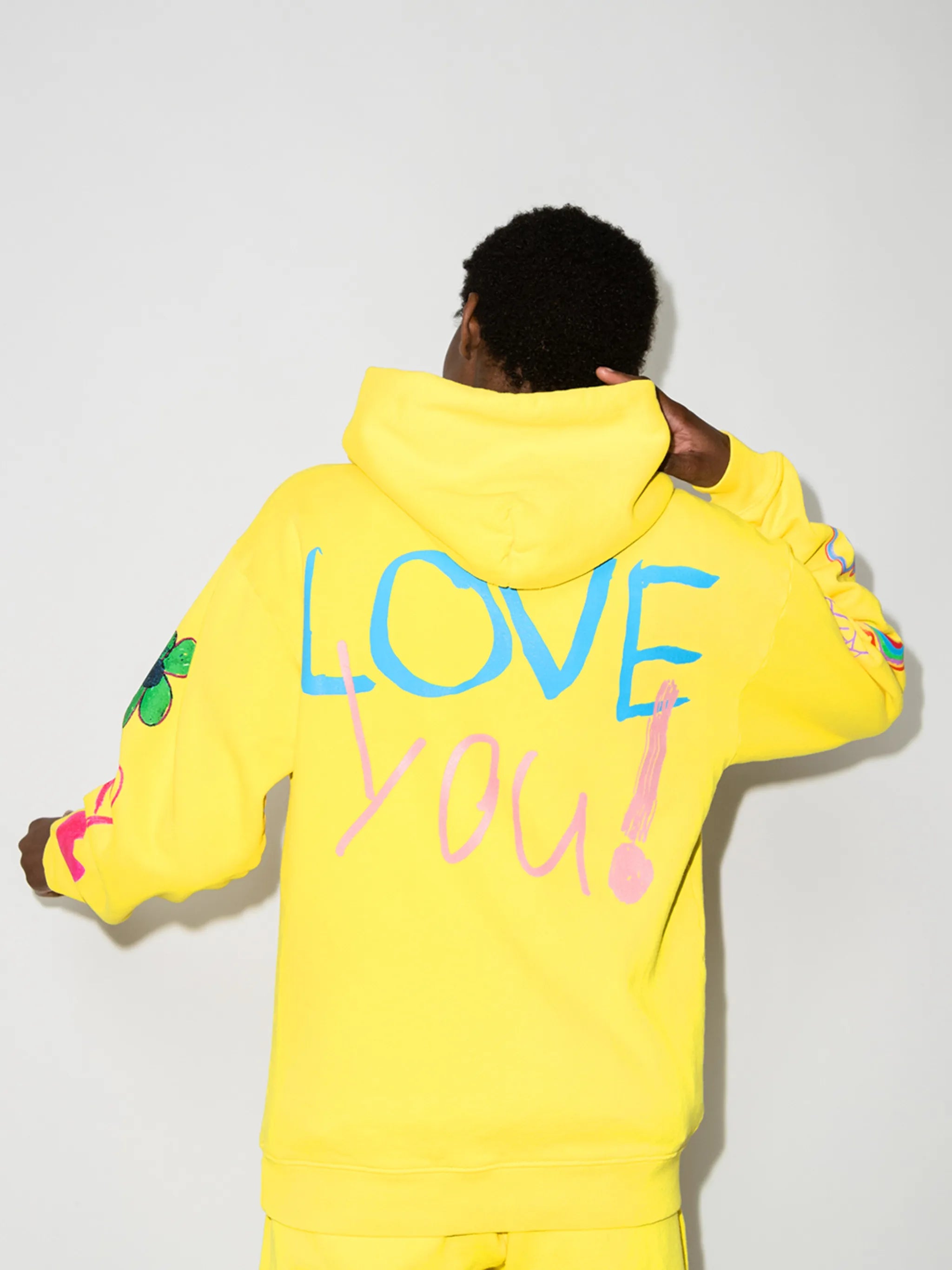 Love You-print hoodie