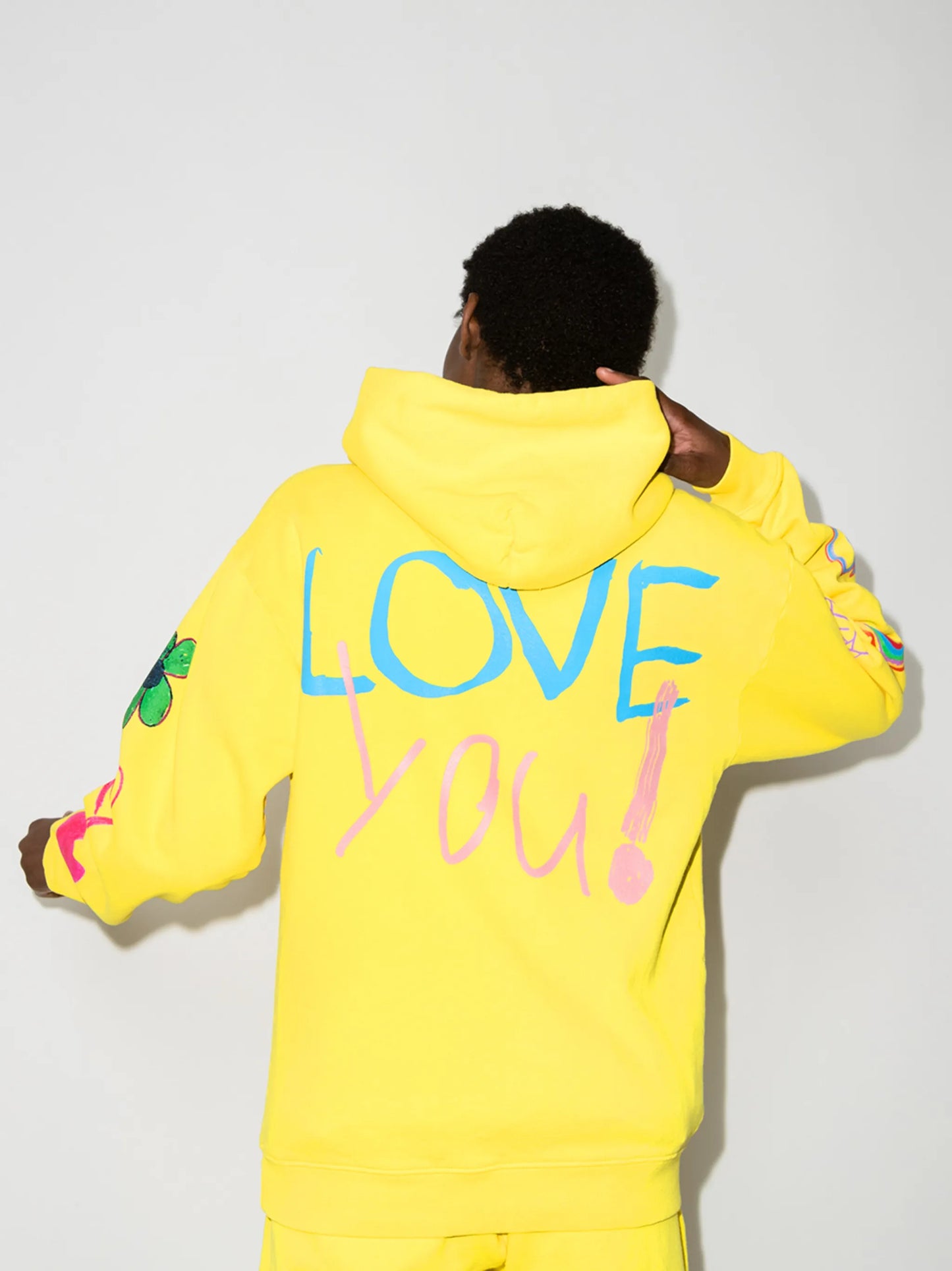 Love You-print hoodie