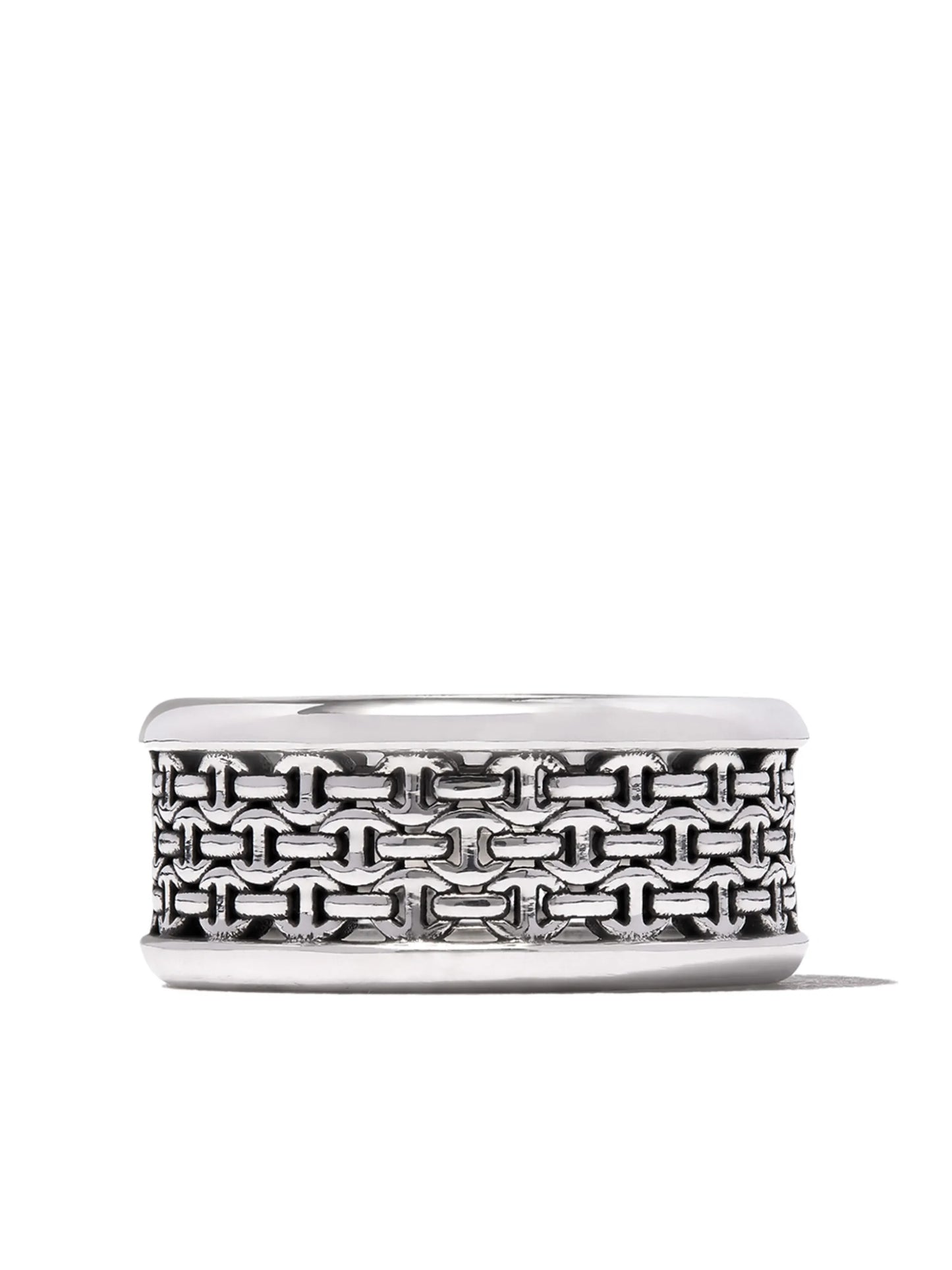 sterling silver chain-link ring