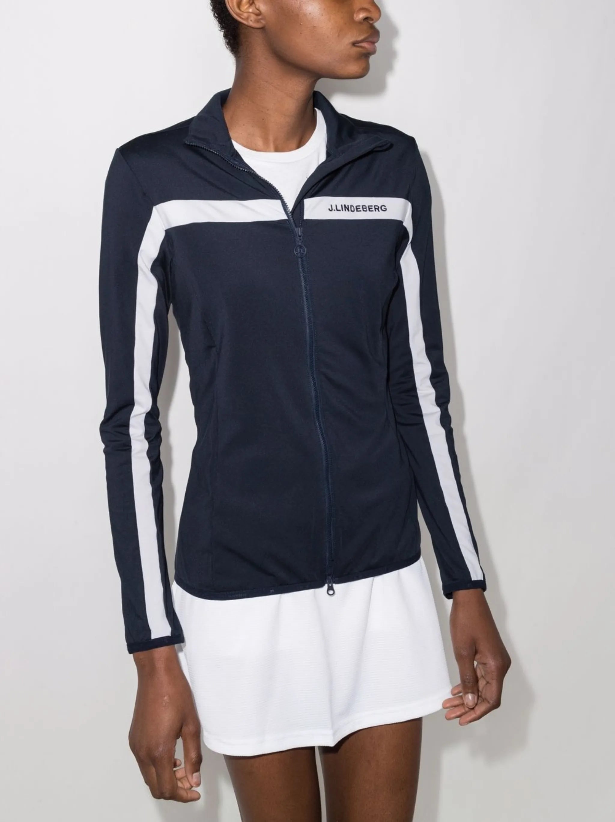 striped detail track jacket