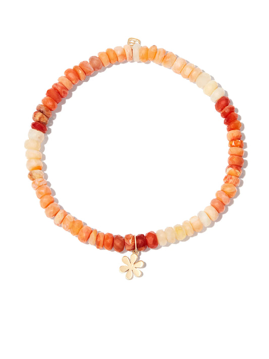 14kt yellow gold Daisy opal bracelet