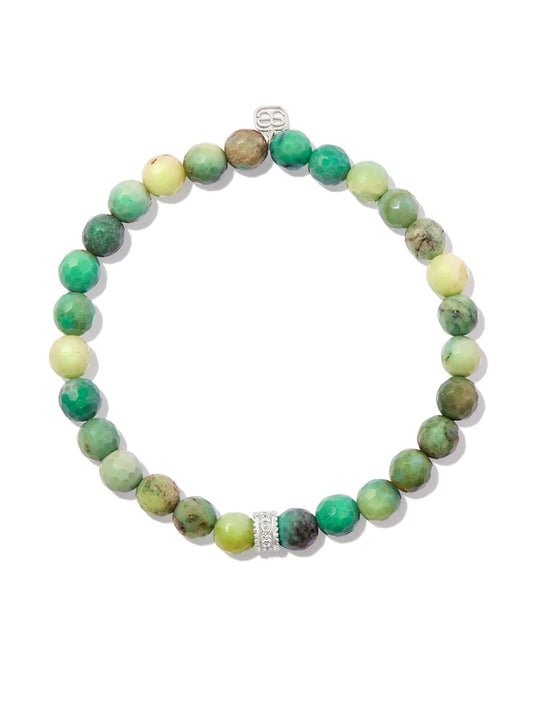 14kt yellow gold opal and diamond bracelet