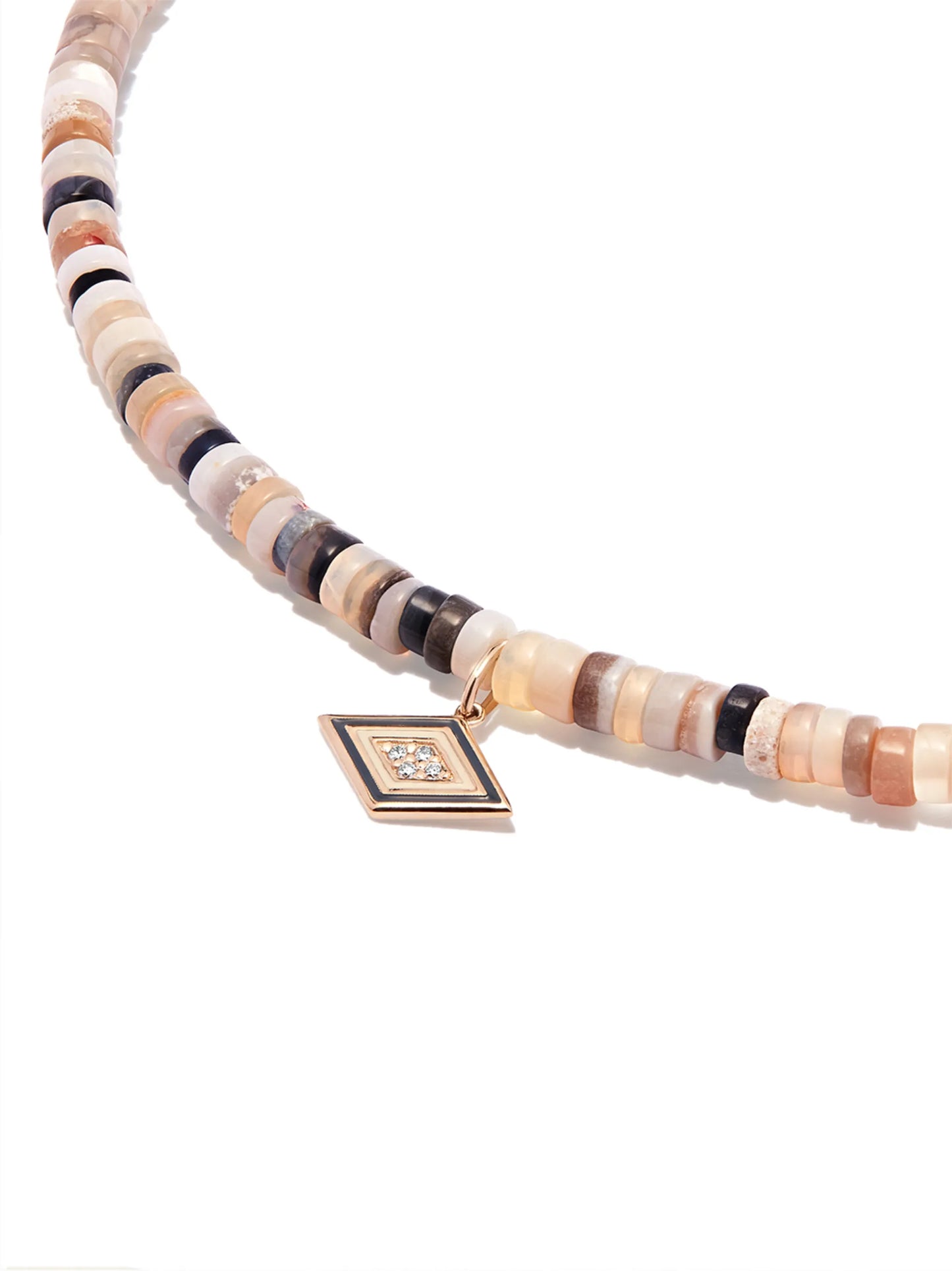 14kt yellow gold diamond and opal necklace
