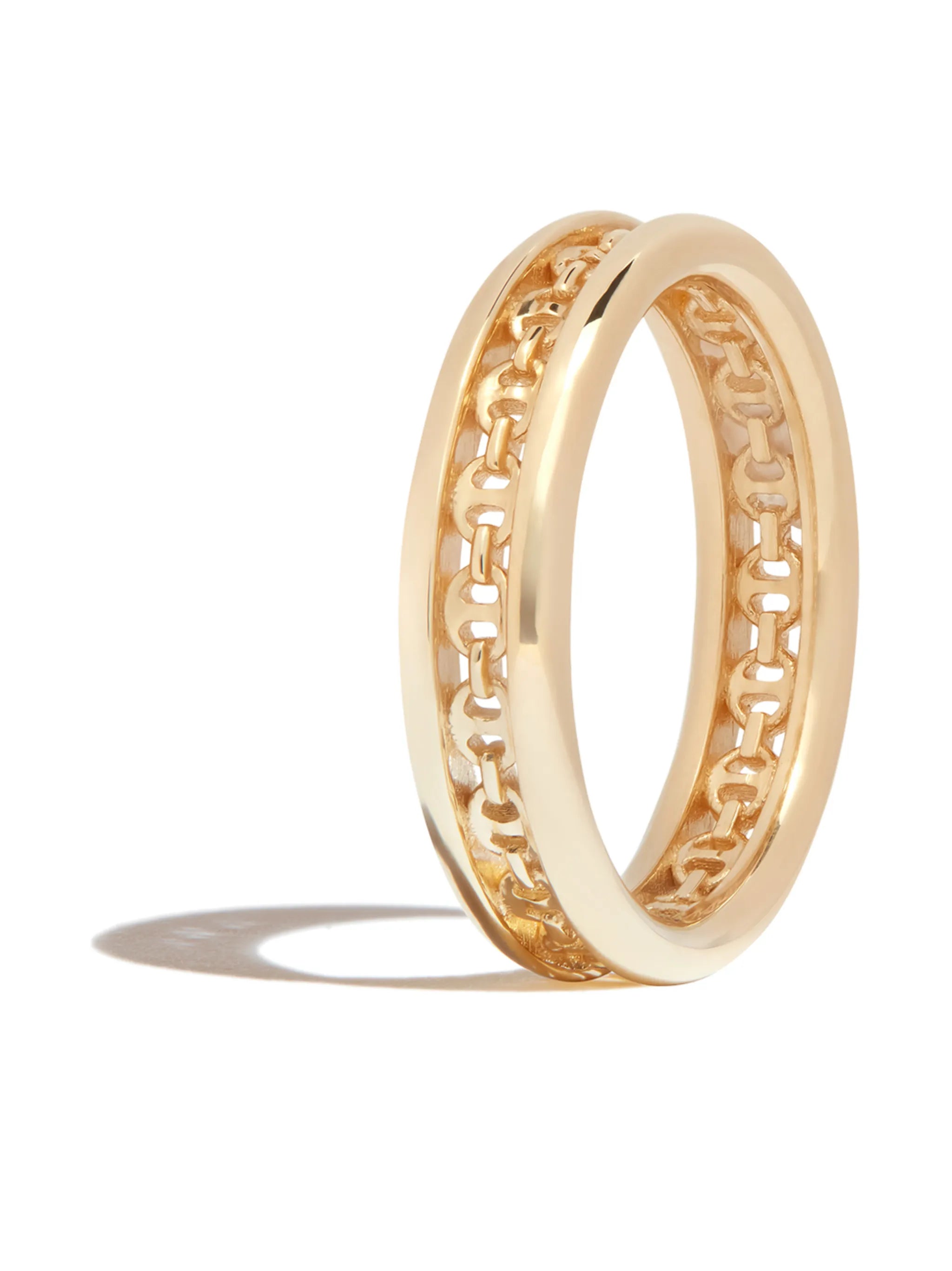 18kt yellow gold Chassis ring