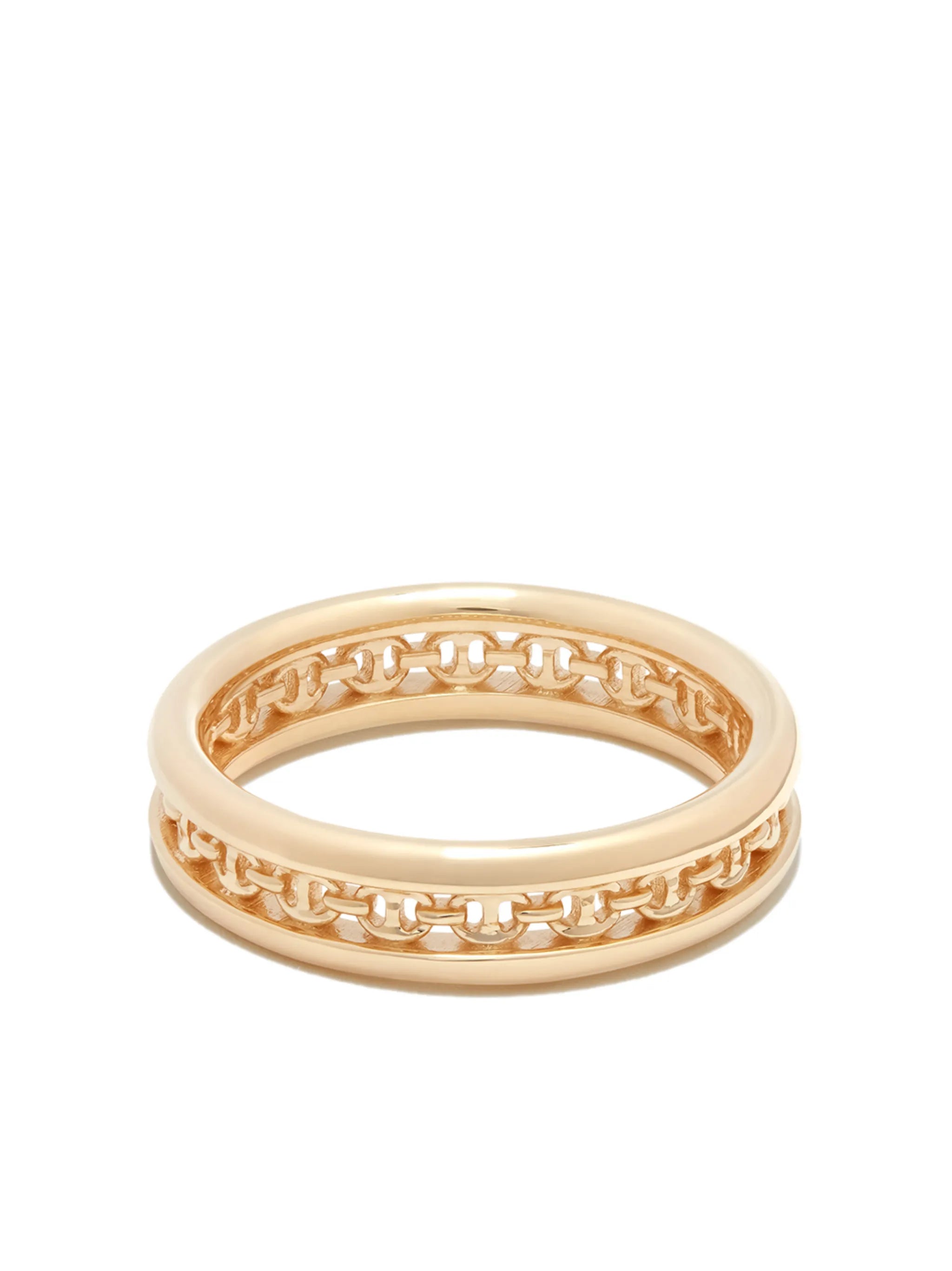 18kt yellow gold Chassis ring