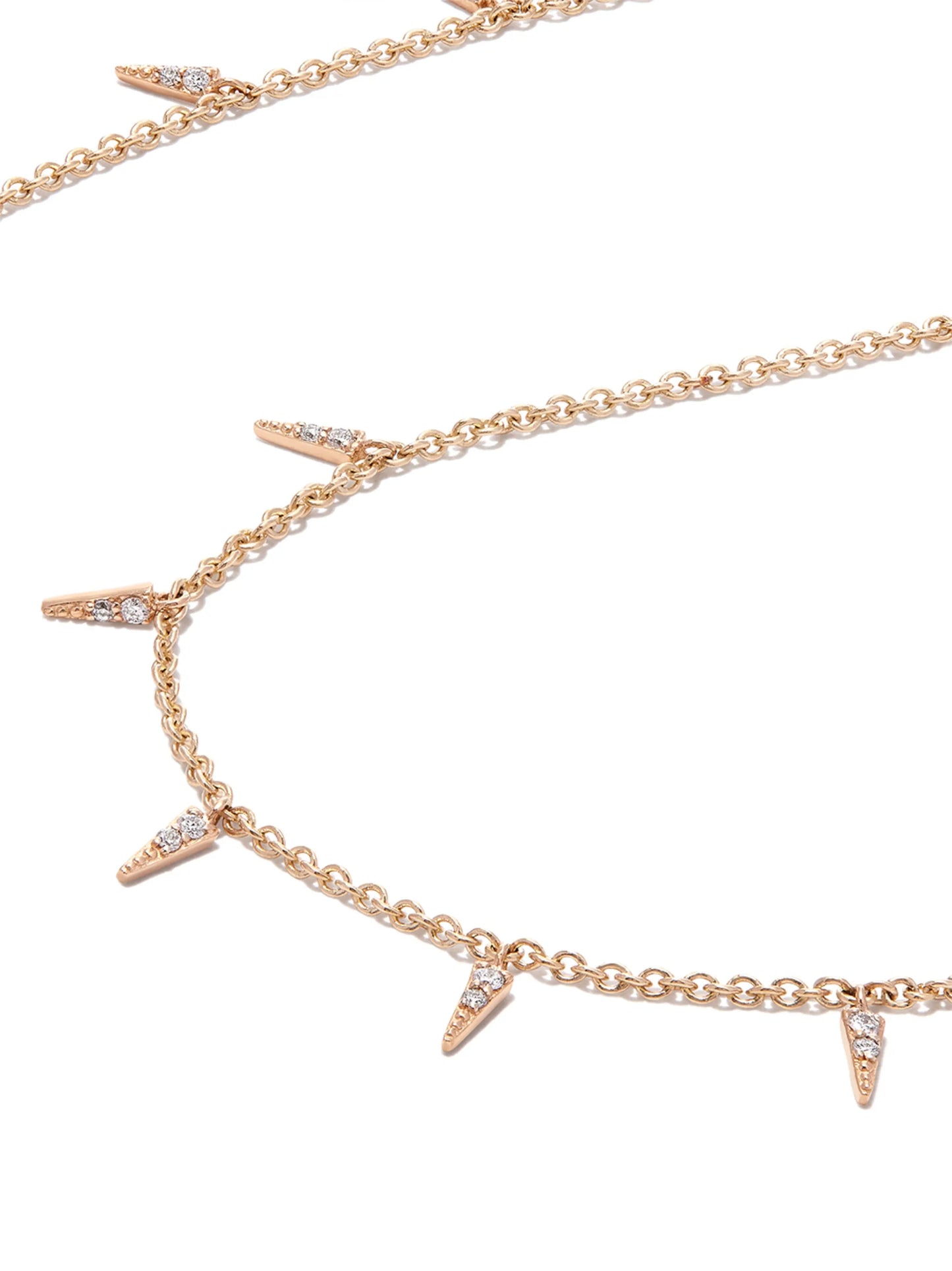 14kt yellow gold Pavé Fringe diamond necklace