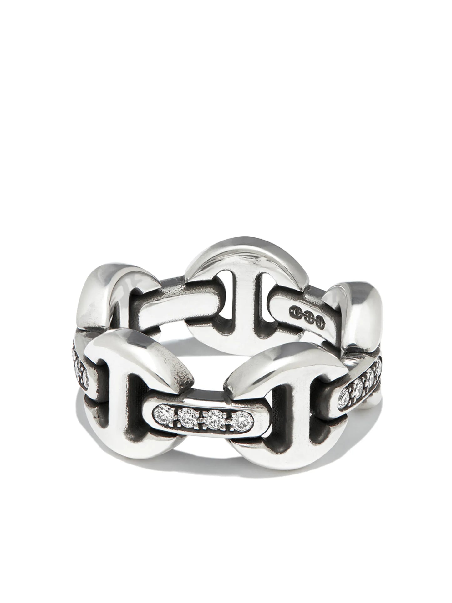 sterling silver Dame diamond ring