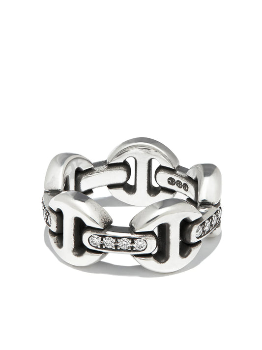 sterling silver Dame diamond ring