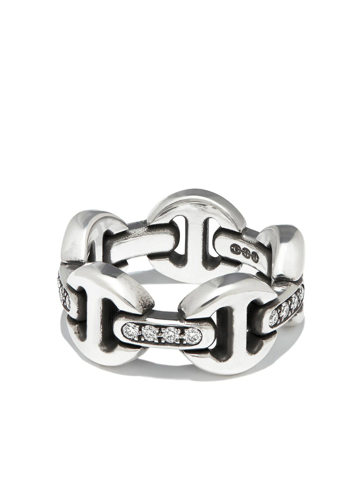 sterling silver Dame diamond ring