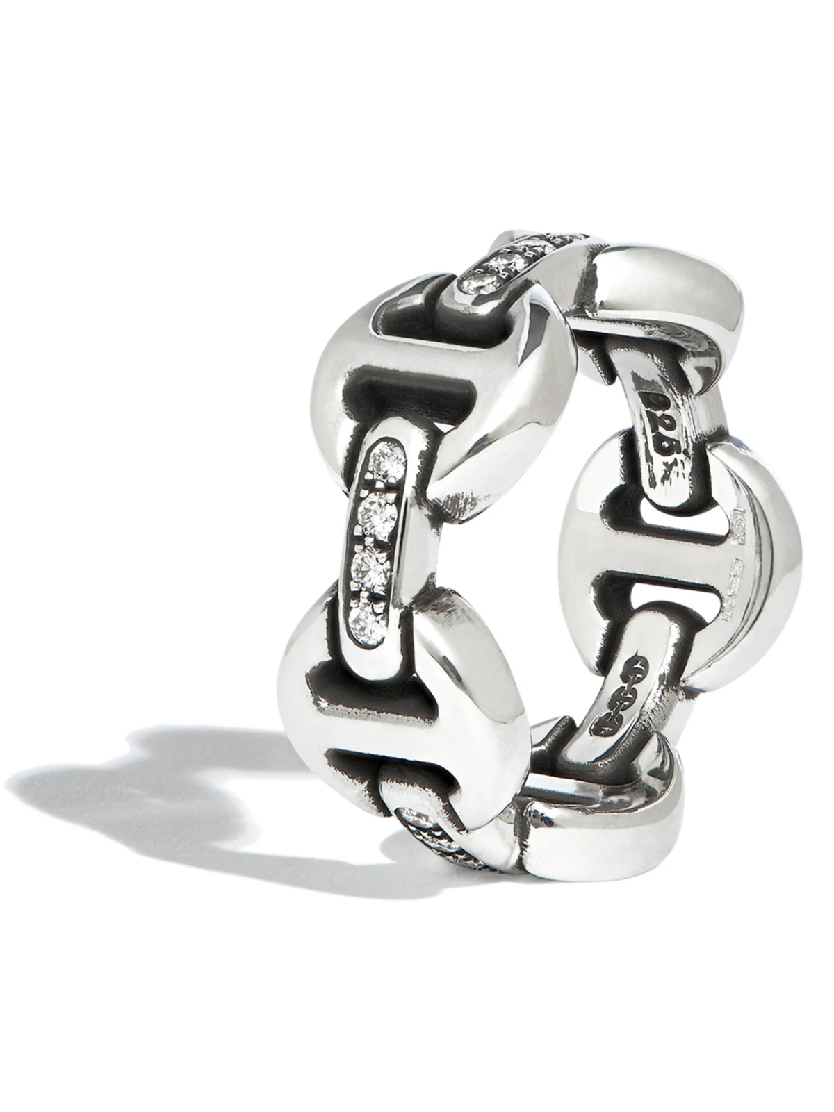 sterling silver Dame diamond ring