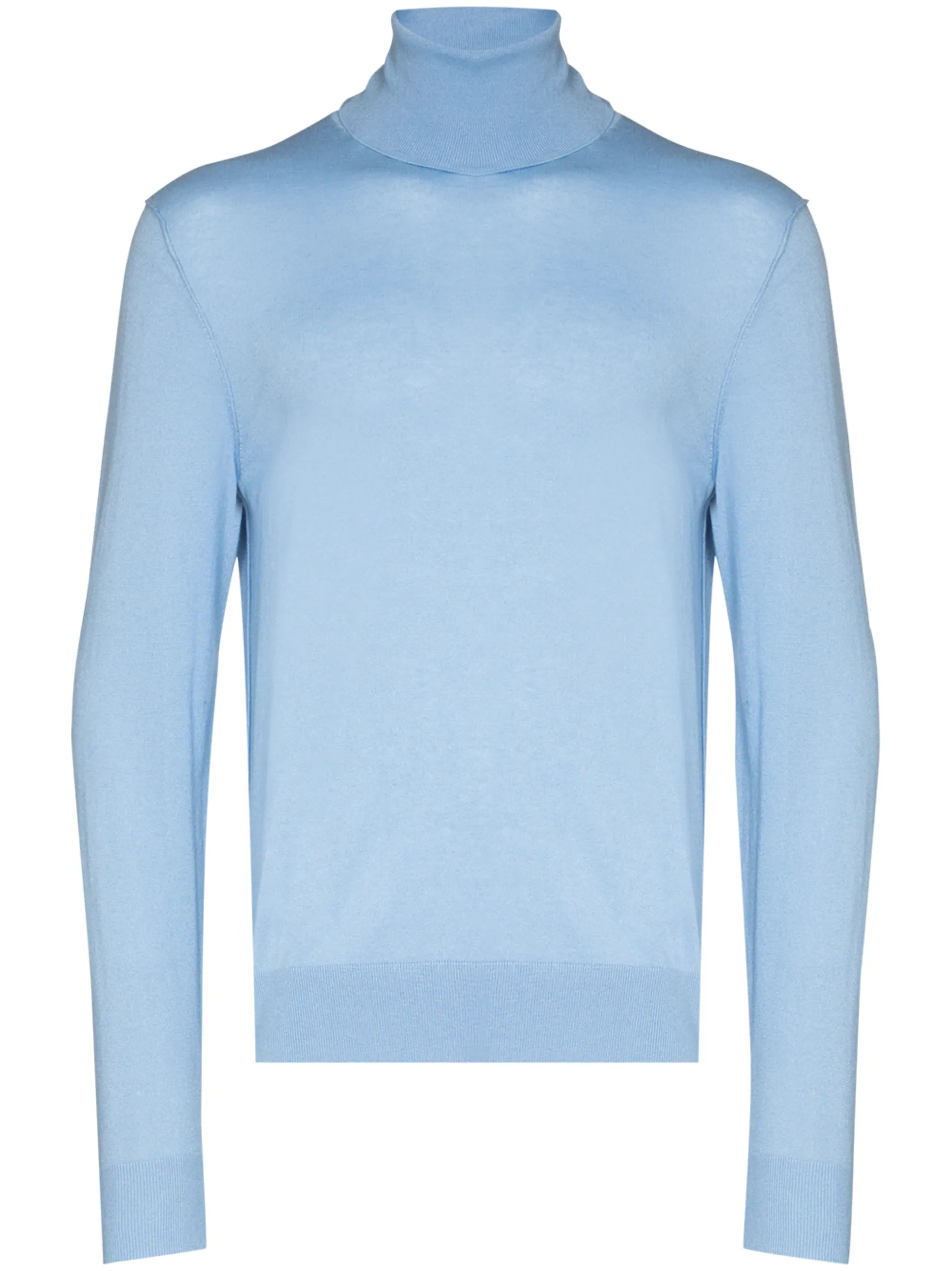 roll-neck fine-knit jumper