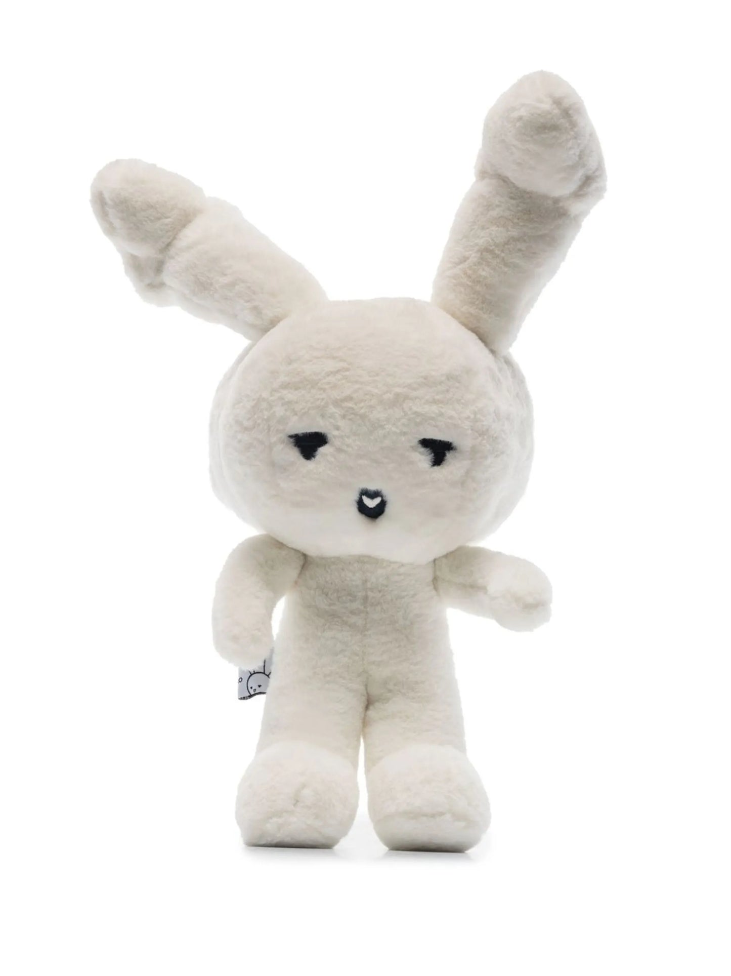Rabbit faux-fur handbag
