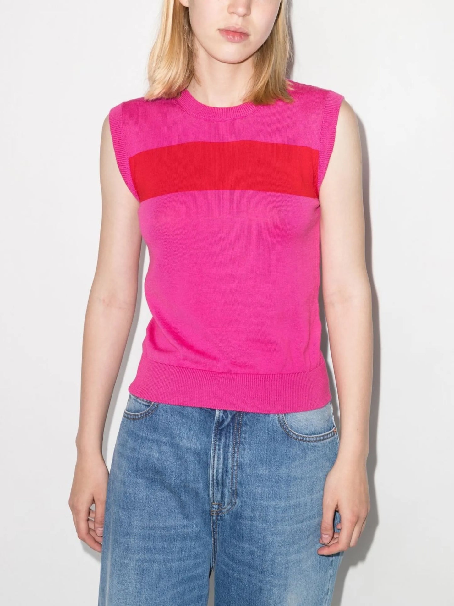 Heidi two-tone vest
