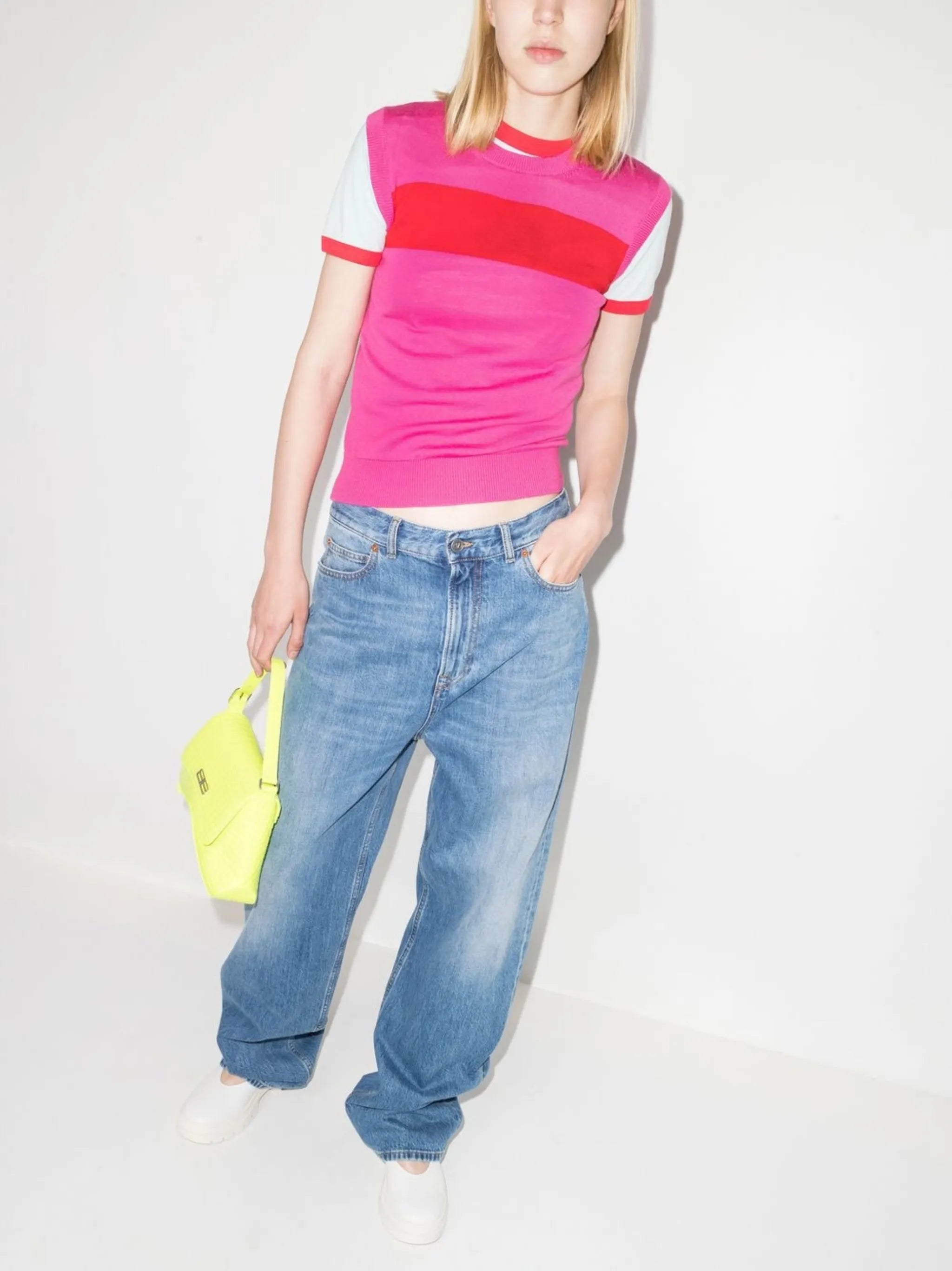 Heidi two-tone vest