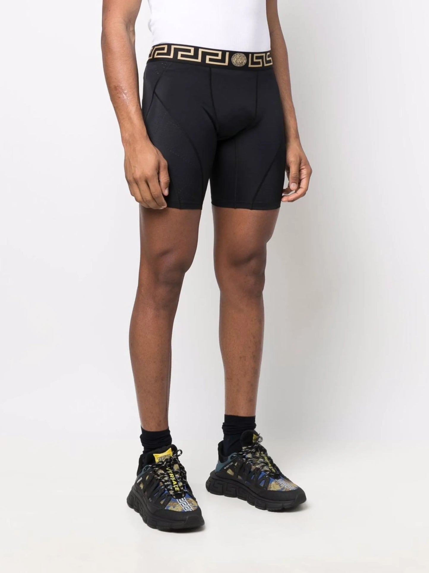 Greca border cycling shorts