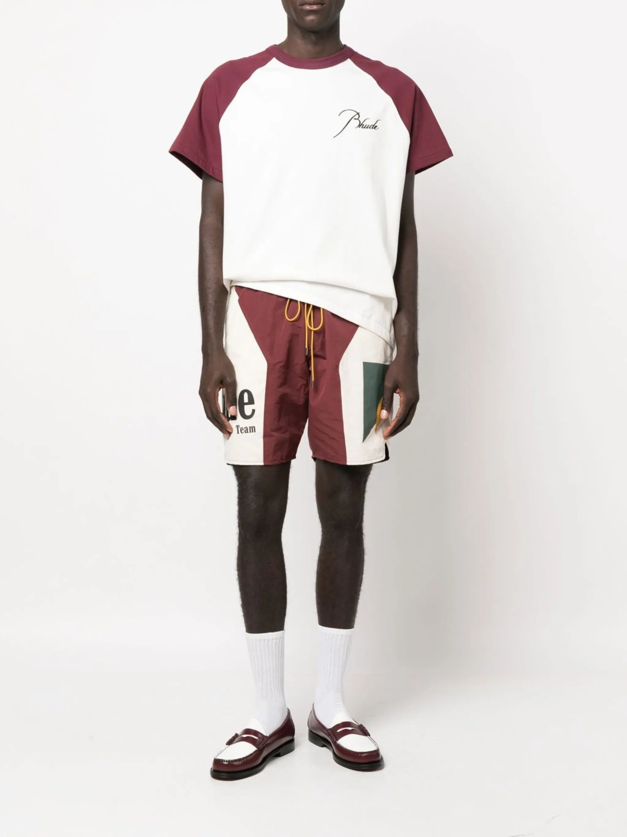 logo-print drawstring shorts