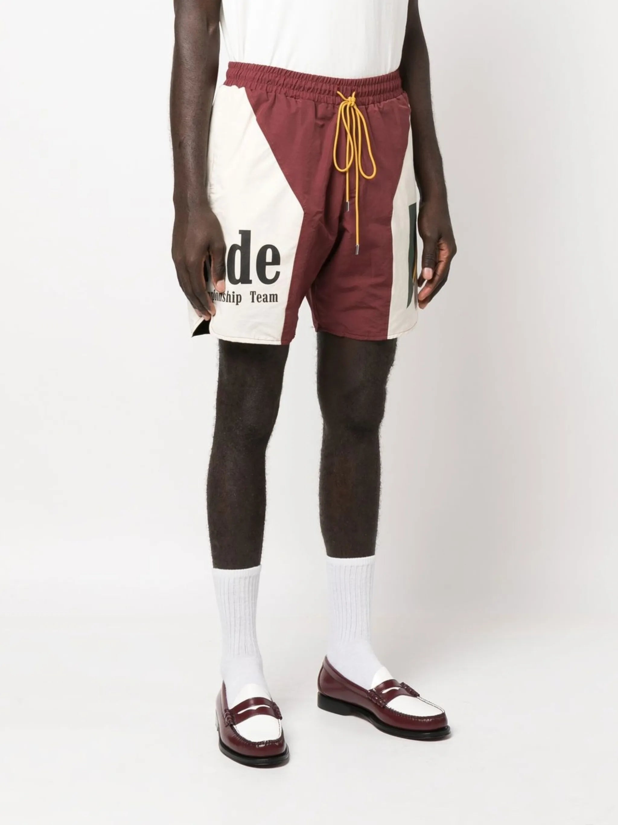 logo-print drawstring shorts