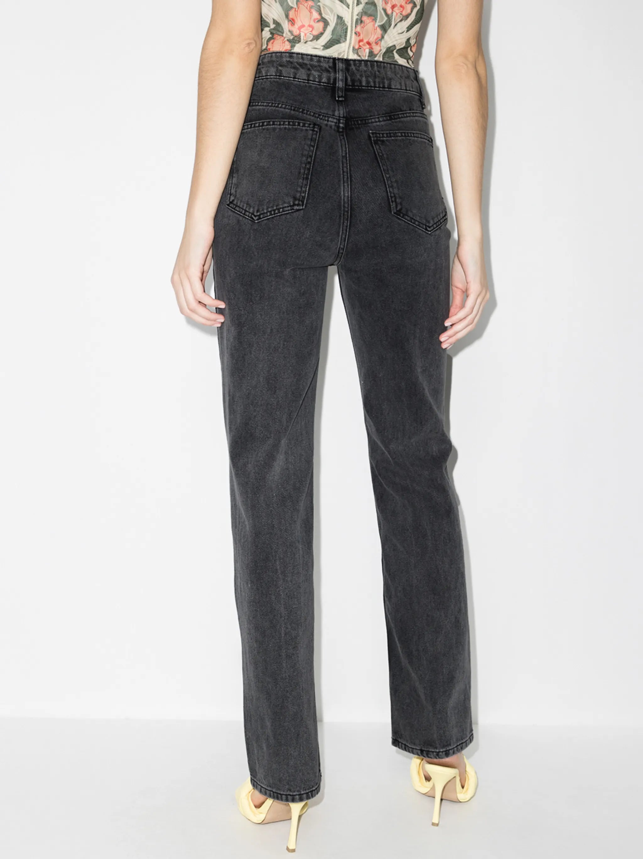 Lyyn high-rise straight-leg jeans
