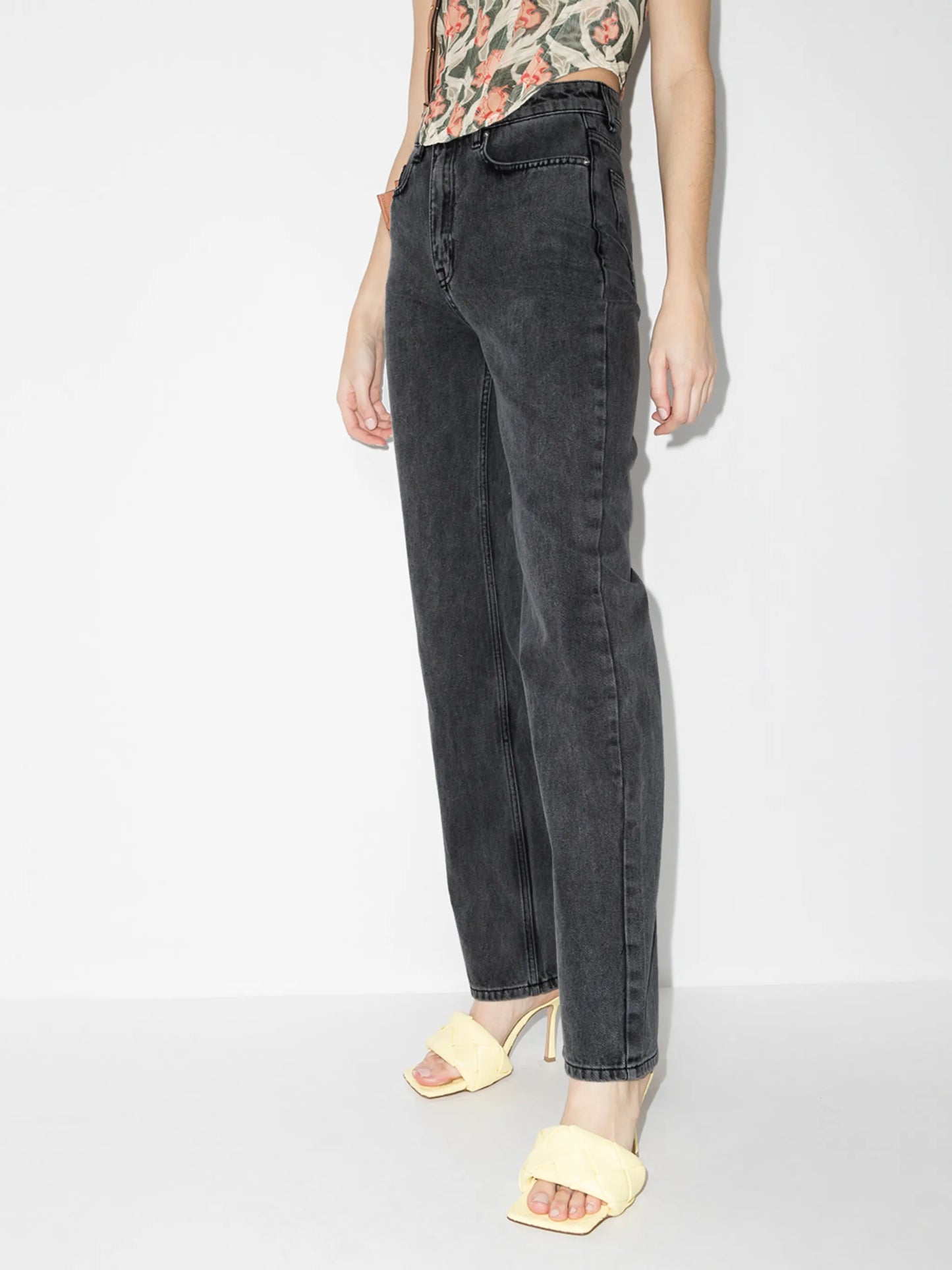 Lyyn high-rise straight-leg jeans